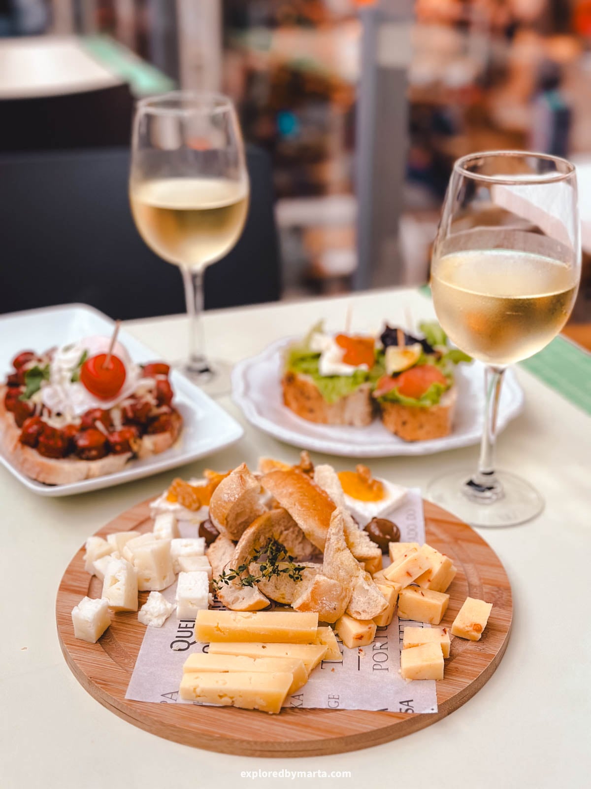 Mercado Bom Sucesso indoor market with food stalls in Porto, Portugal