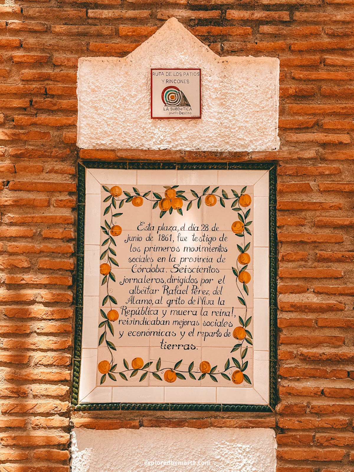 Plaza Nueva and Fuente de los Leones in iznajar town in Andalusia, Spain