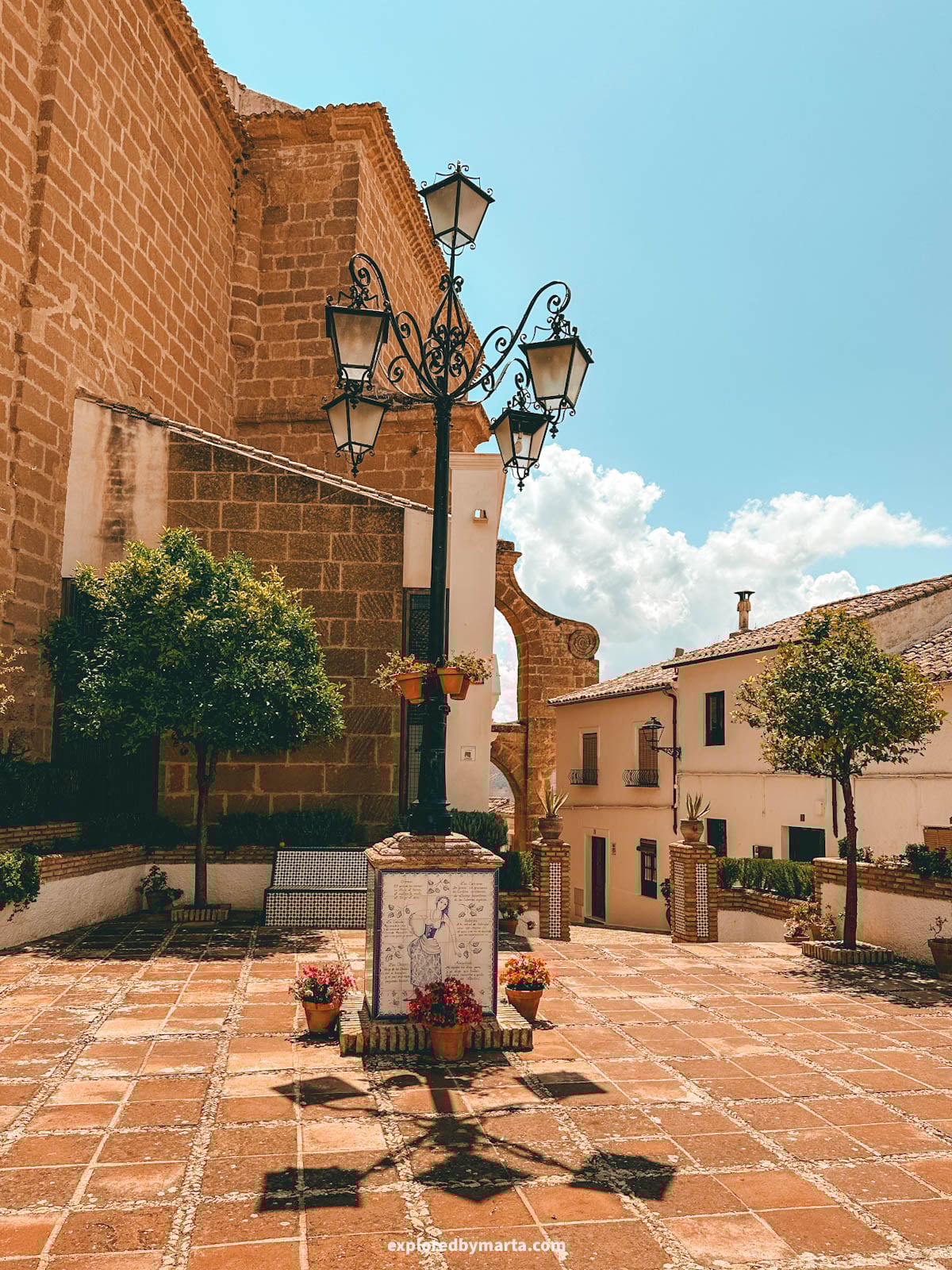 Plaza Rafael Alberti in Iznajar, Spain