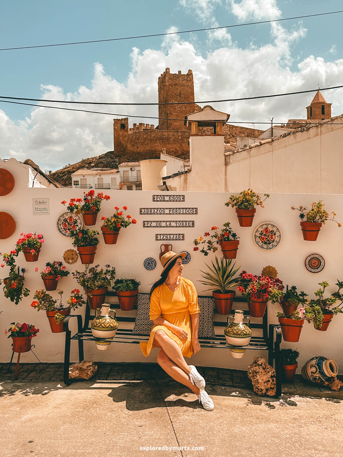 Plaza de la Torre in Iznajar, Andalusia, Spain