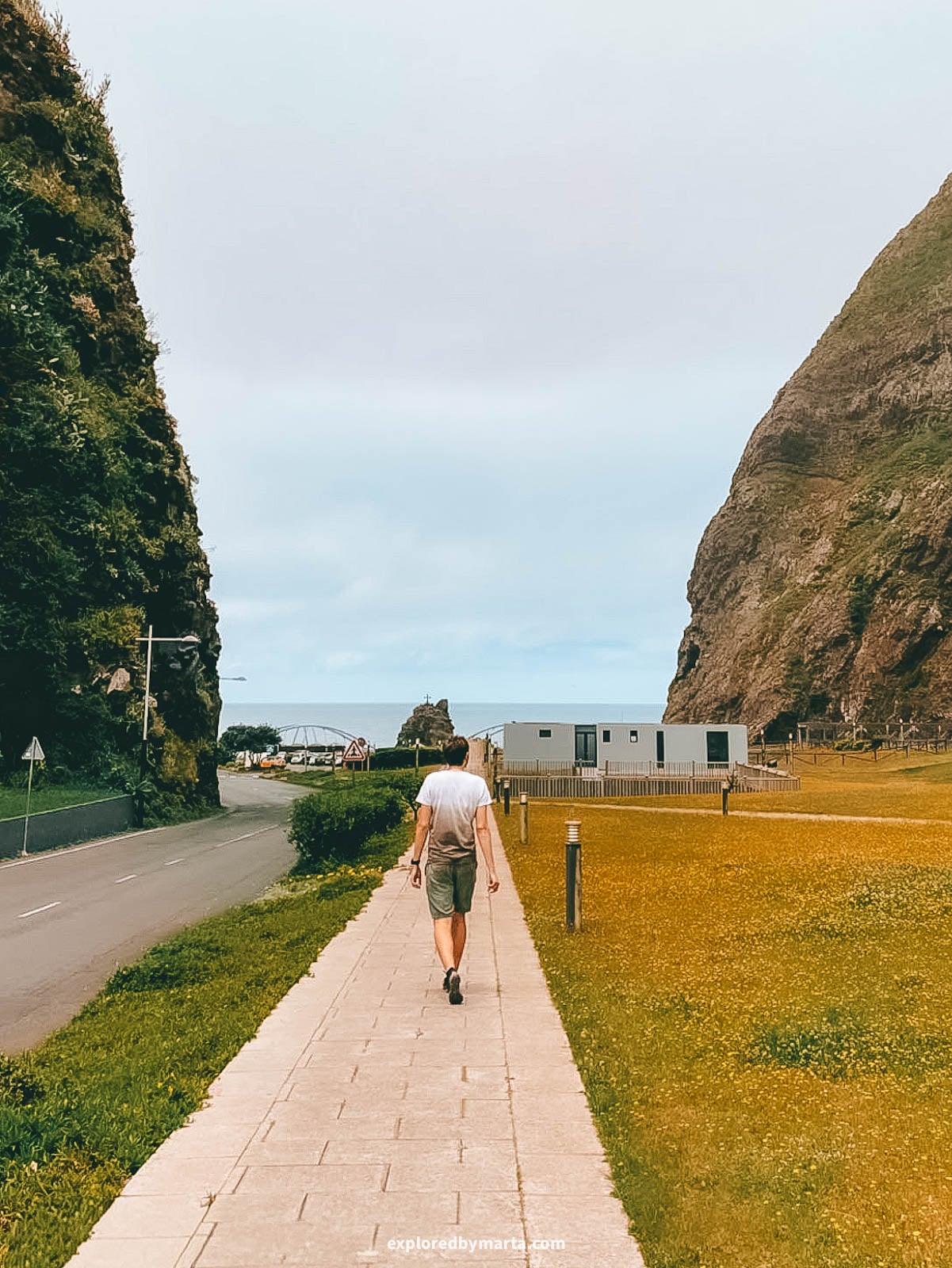 Promenade in São Vicente in Madeira, Portugal