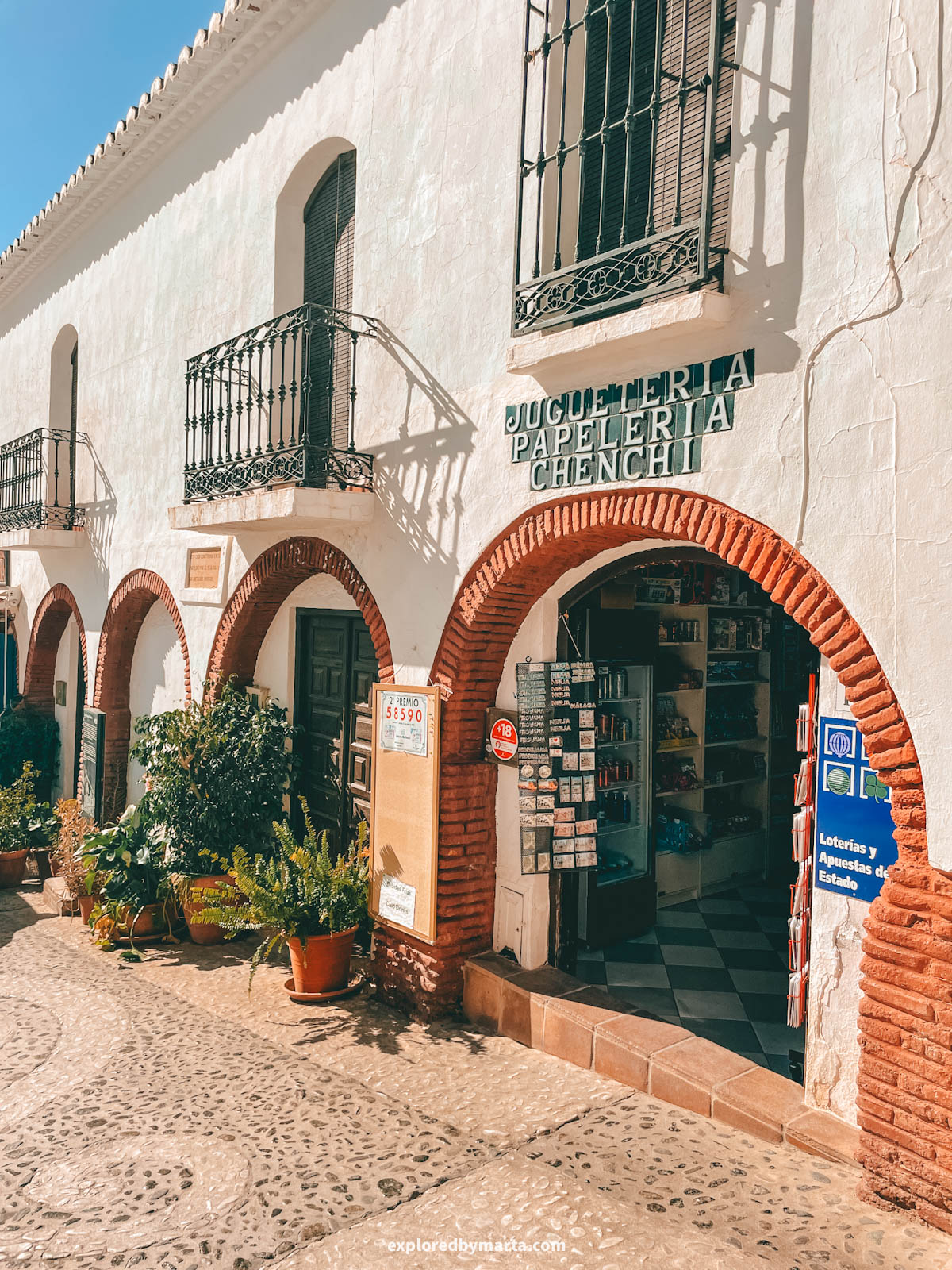 Reales Pósitos, an 18th-century granary on Calle Real in Frigiliana, Spain