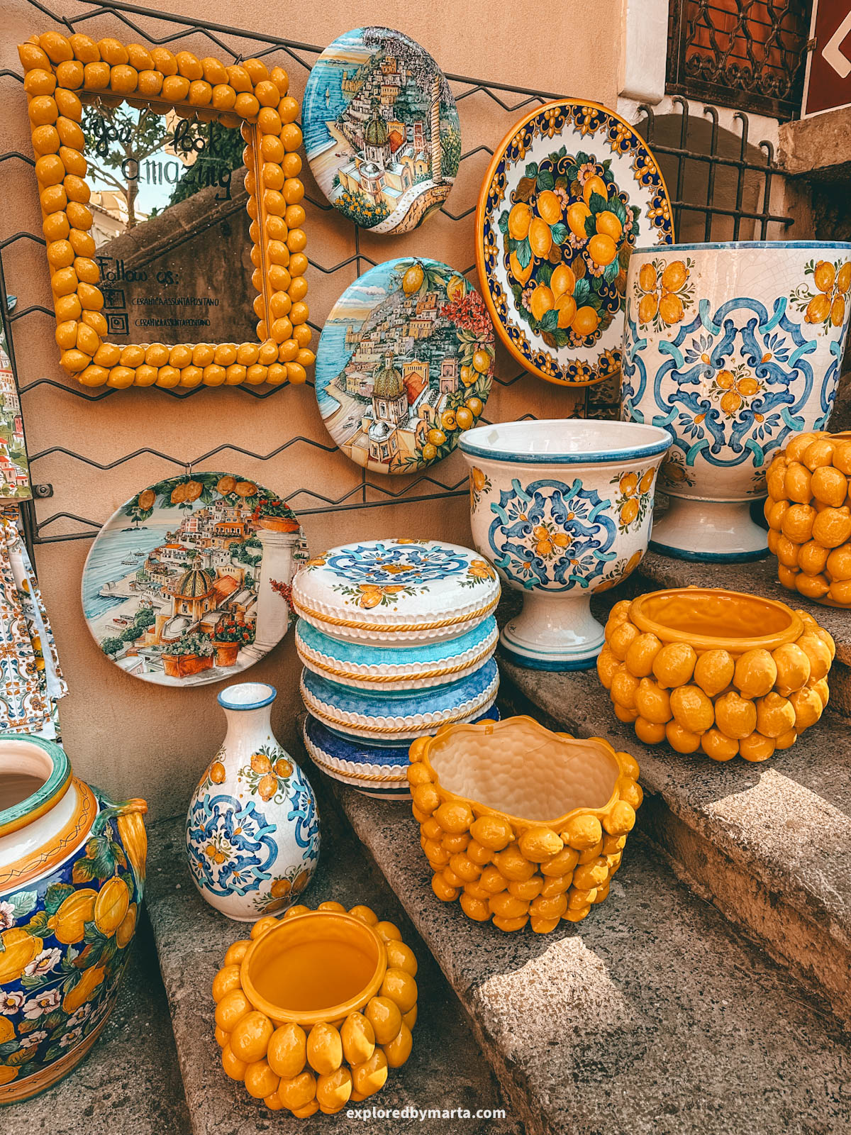 Shopping along Via dei Mulini in Positano, Italy