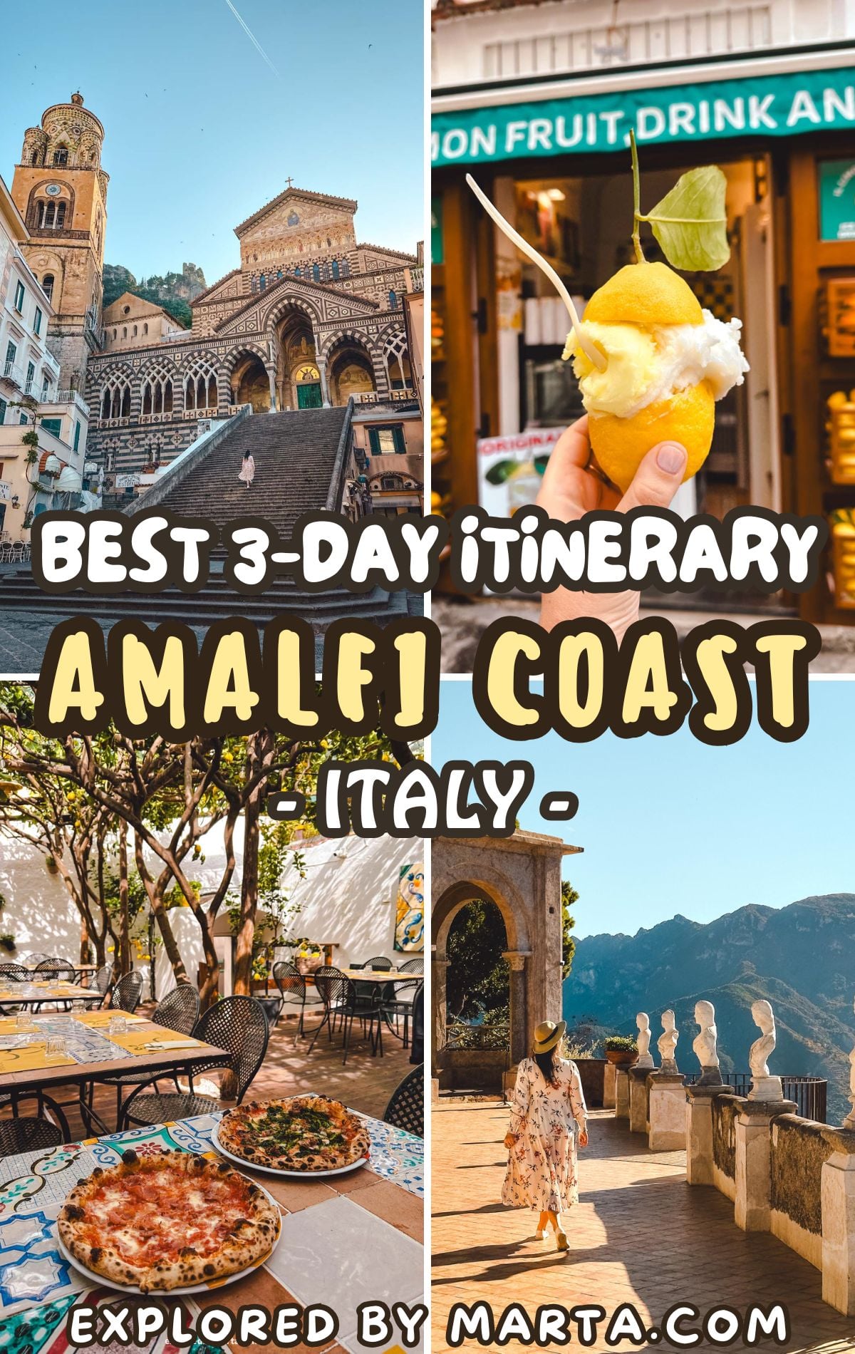 The perfect 3-day Amalfi Coast itinerary