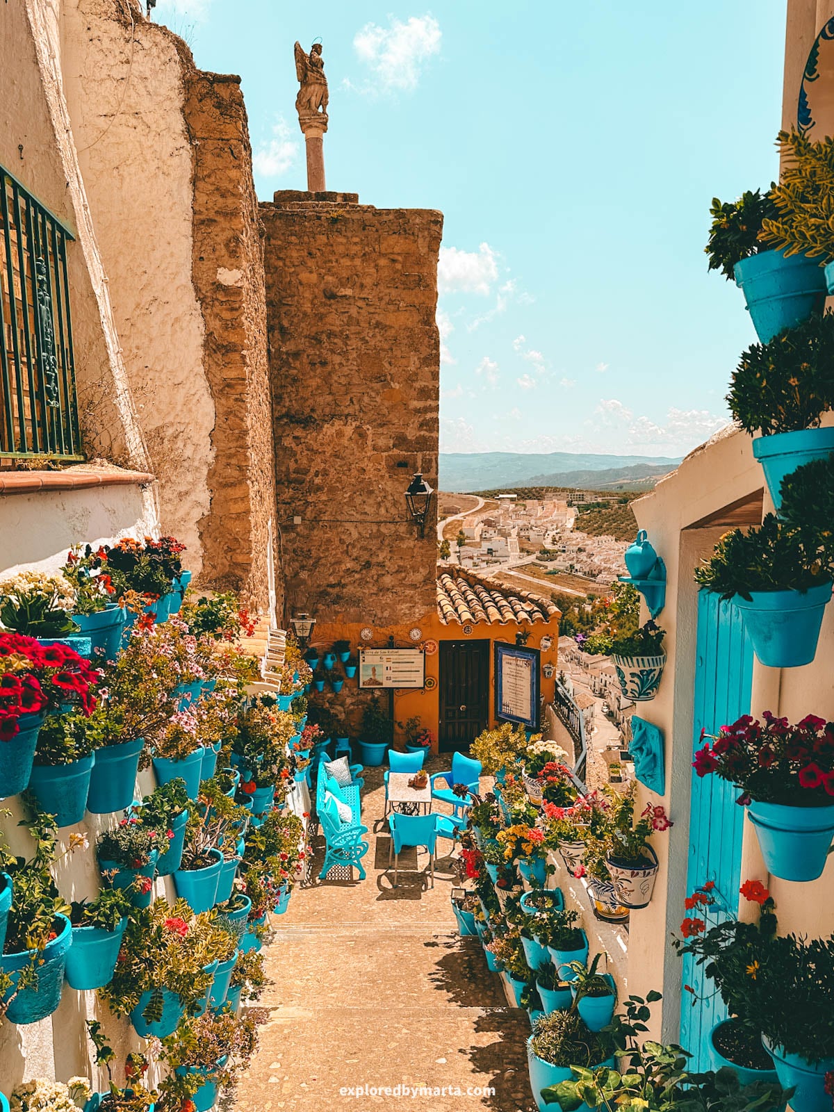 Torre de San Rafael in Iznajar in the Province of Cordoba, Spain