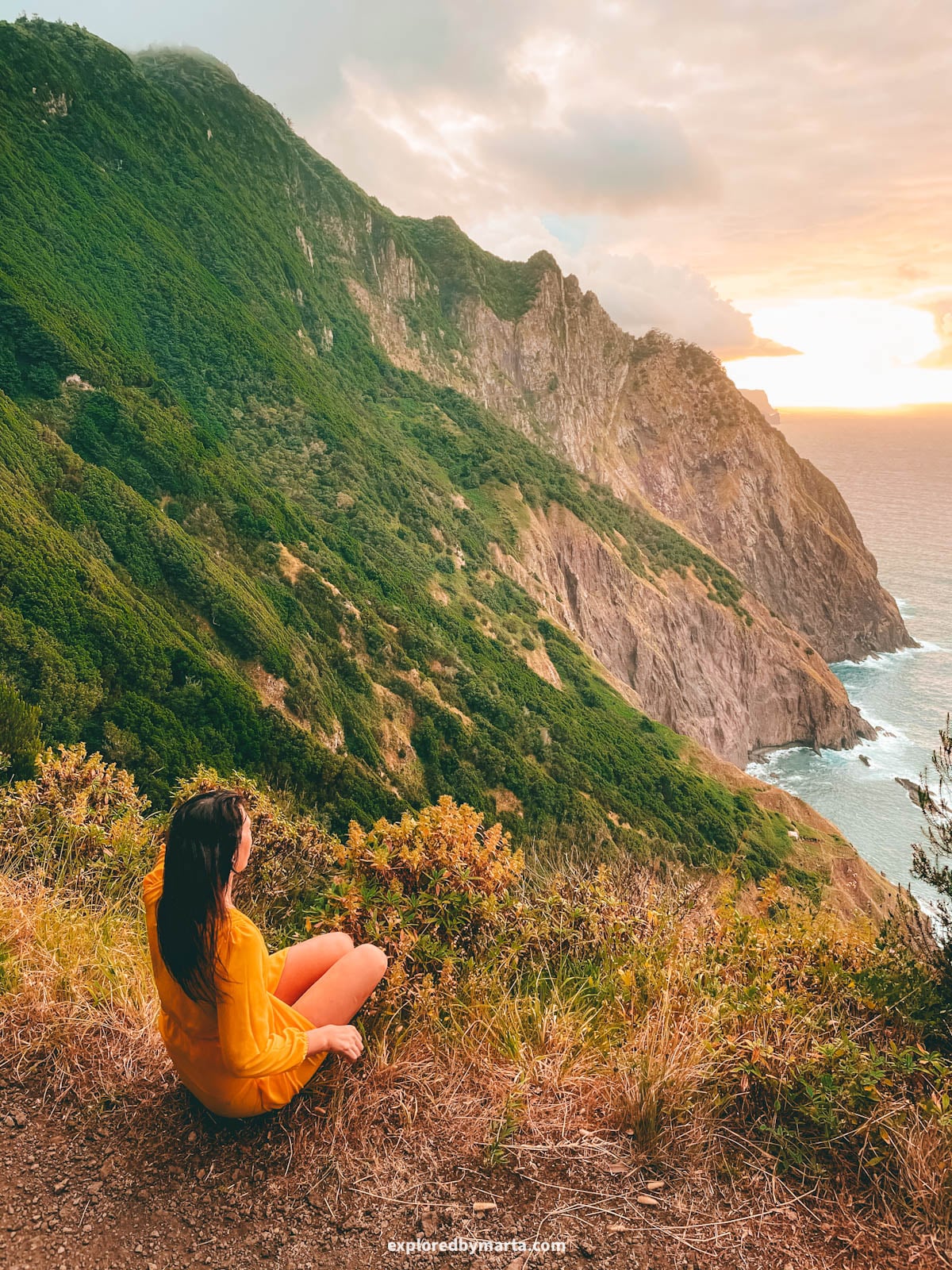 Vereda do Larano coastal hiking trail in Madeira, Portugal