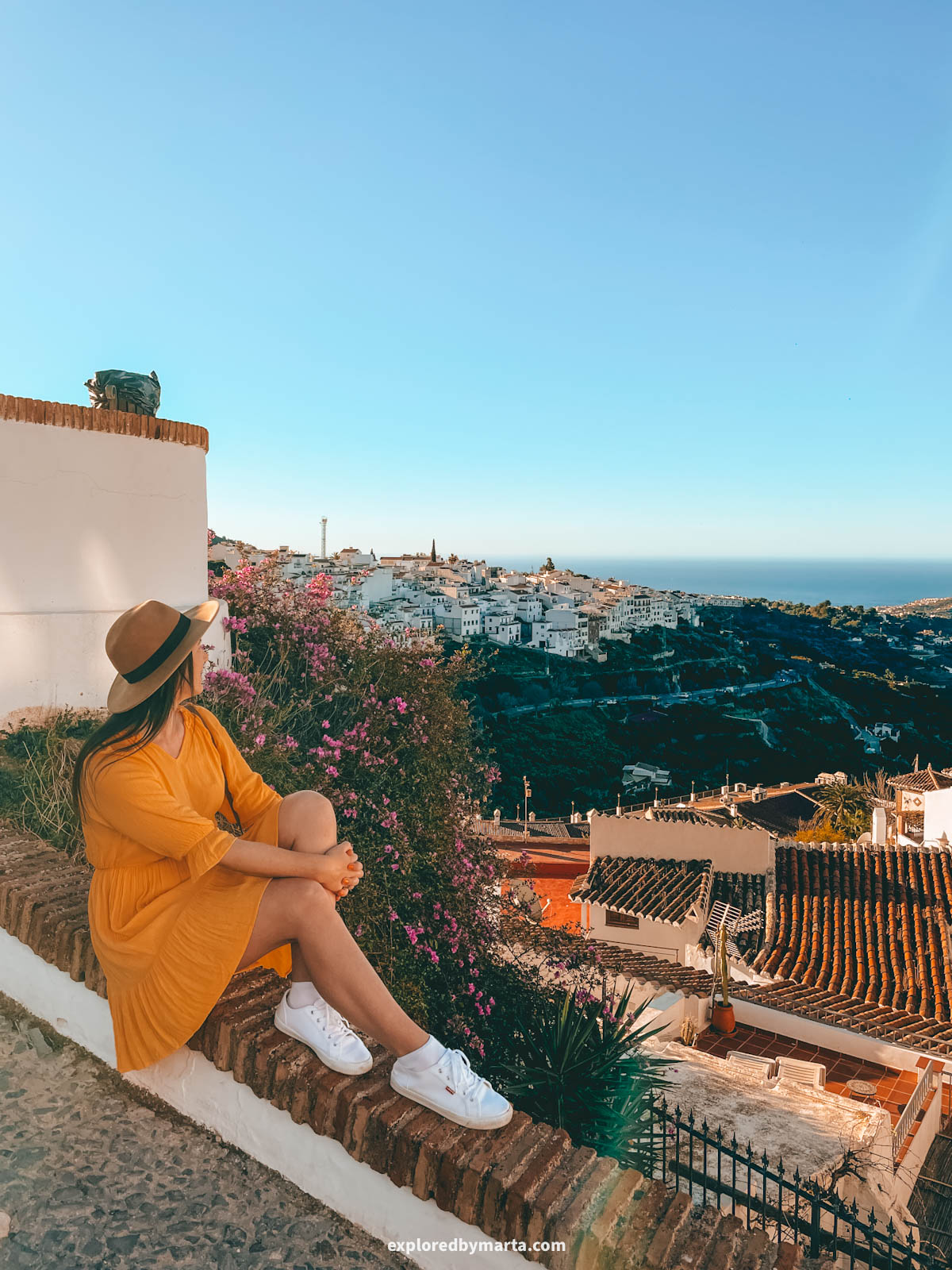 View from Mirador de Frigiliana in Frigiliana, Spain