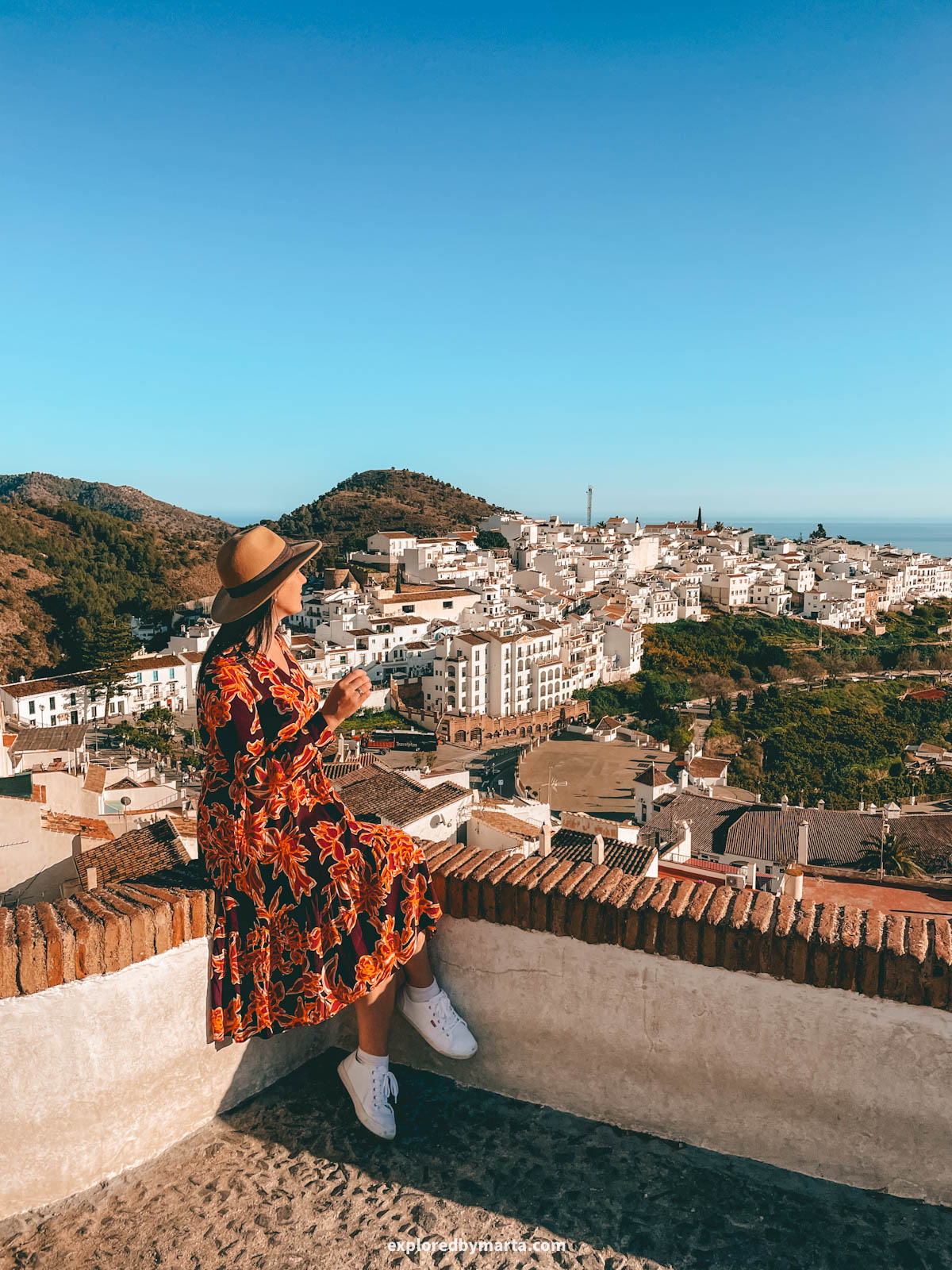 View from Mirador de Frigiliana in Frigiliana, Spain