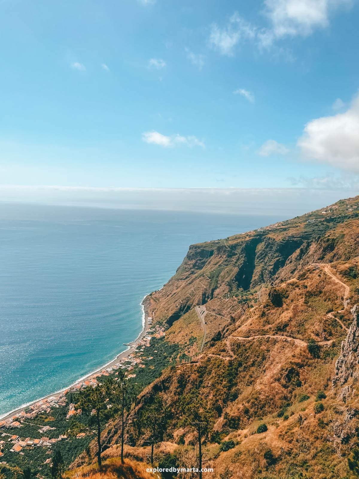 View from Miradouro da Raposeira in Madeira, Portugal