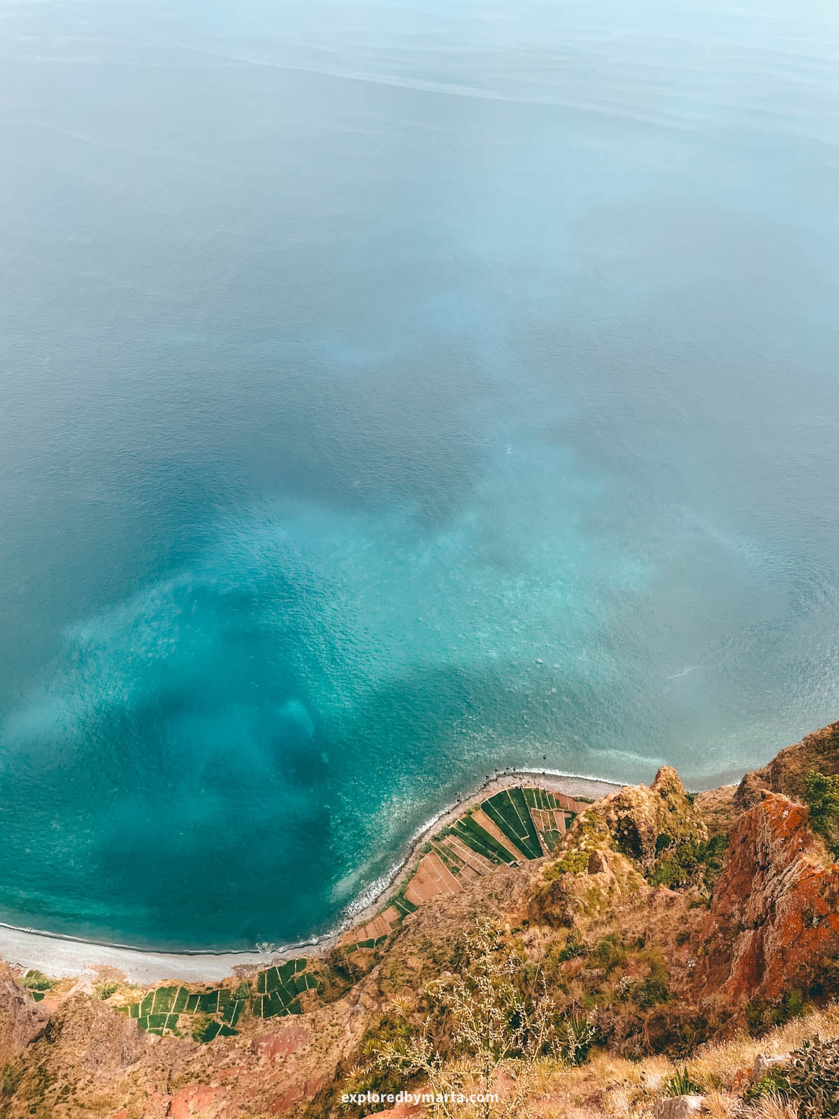 View from Miradouro do Cabo Girão viewpoint in Madeira, Portugal