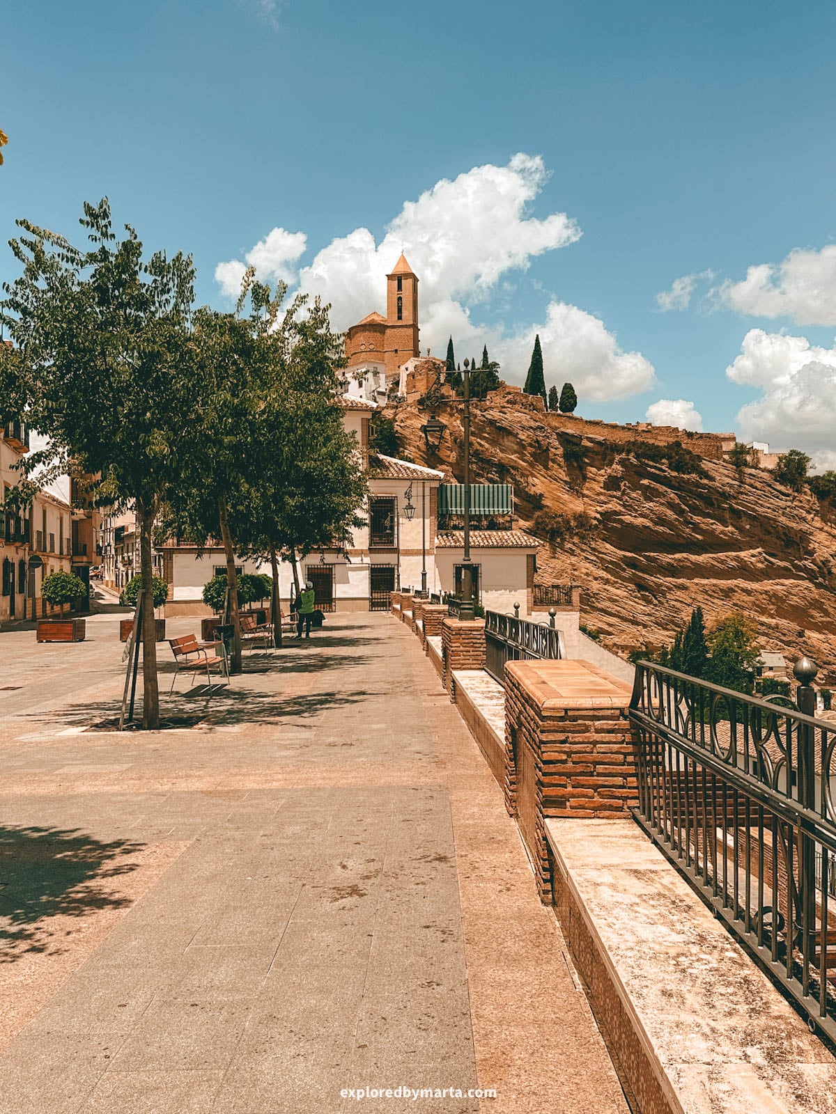 View from Paseo de la Constitución in Iznajar, Spain