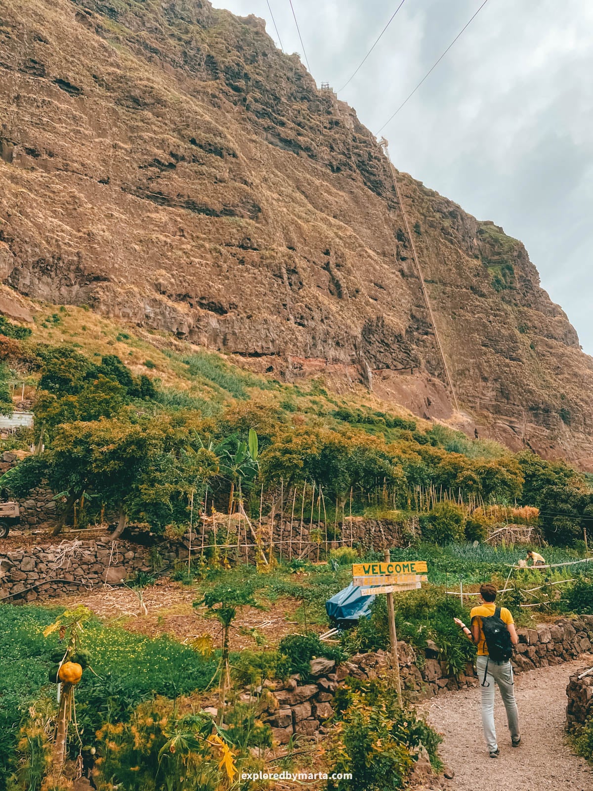 Visiting Fajã dos Padres settlement in Madeira, Portugal