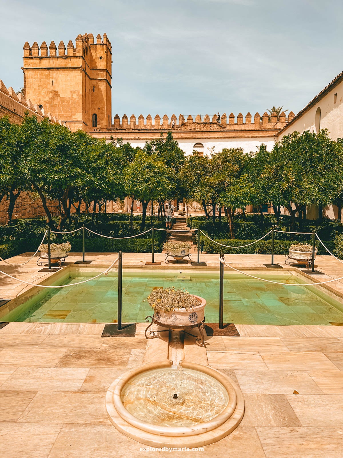 Alcázar de los Reyes Cristianos in Córdoba, Spain