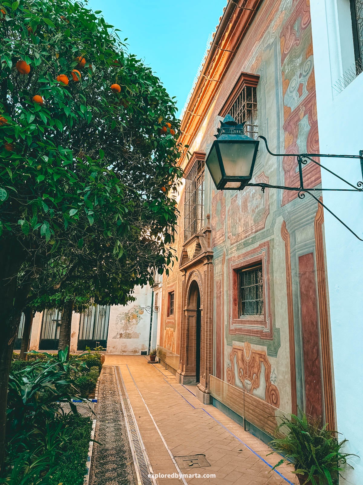 Courtyard at the Museum of Fine Arts of Córdoba in Córdoba, Spain