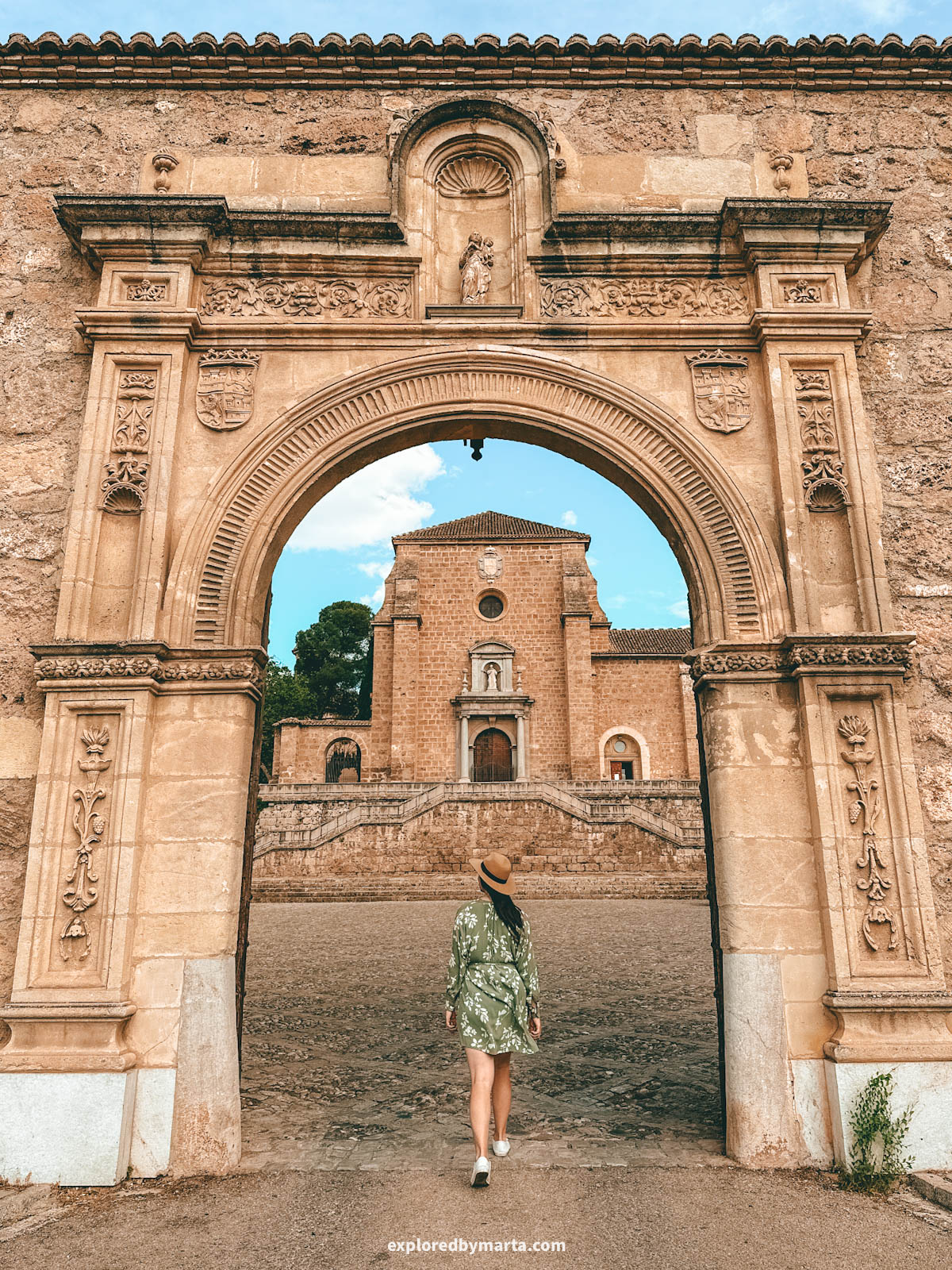Entrance to Monasterio de la Cartuja in Granada, Spain