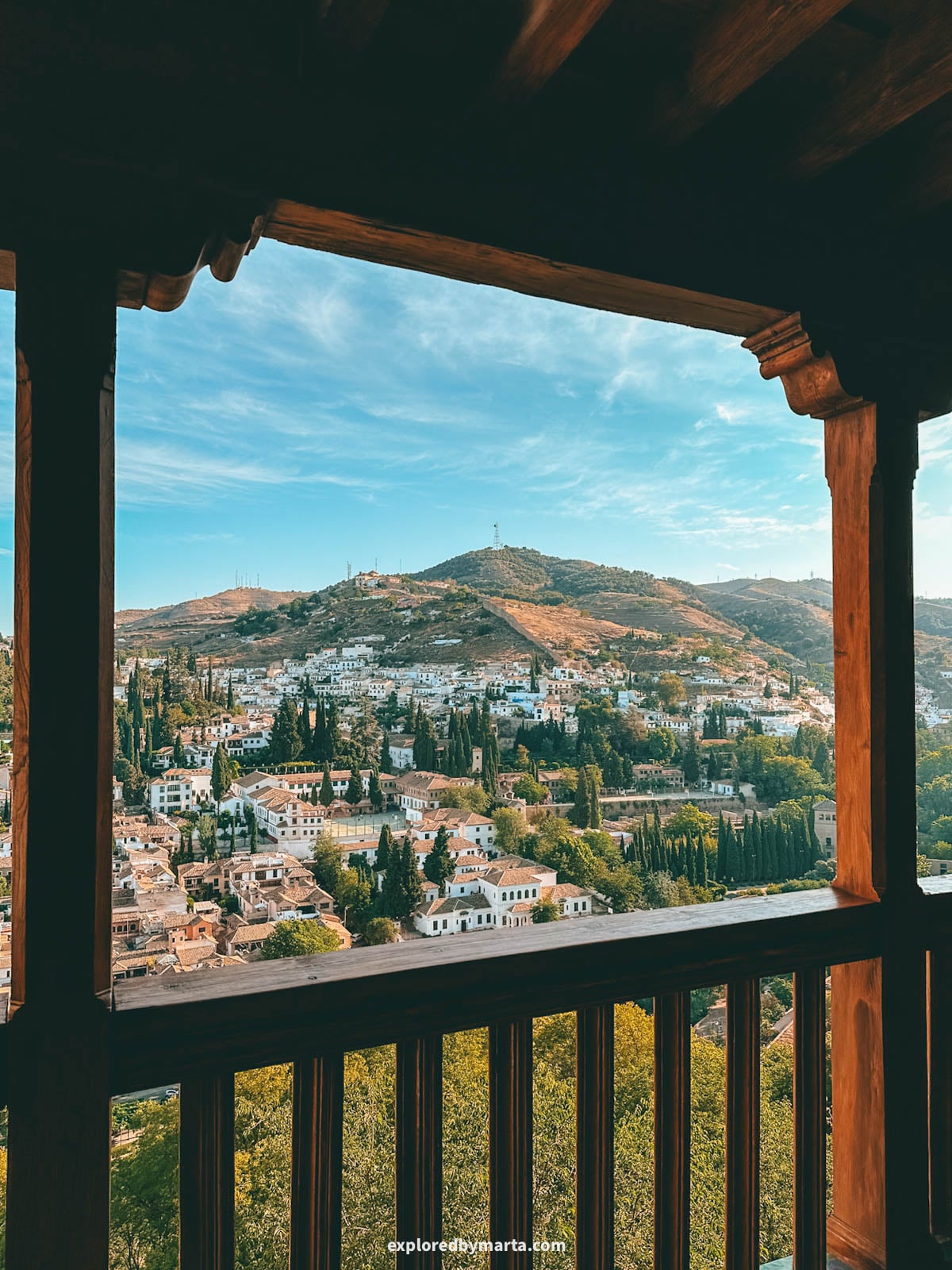 Exploring the Alhambra fortress in Granada, Spain