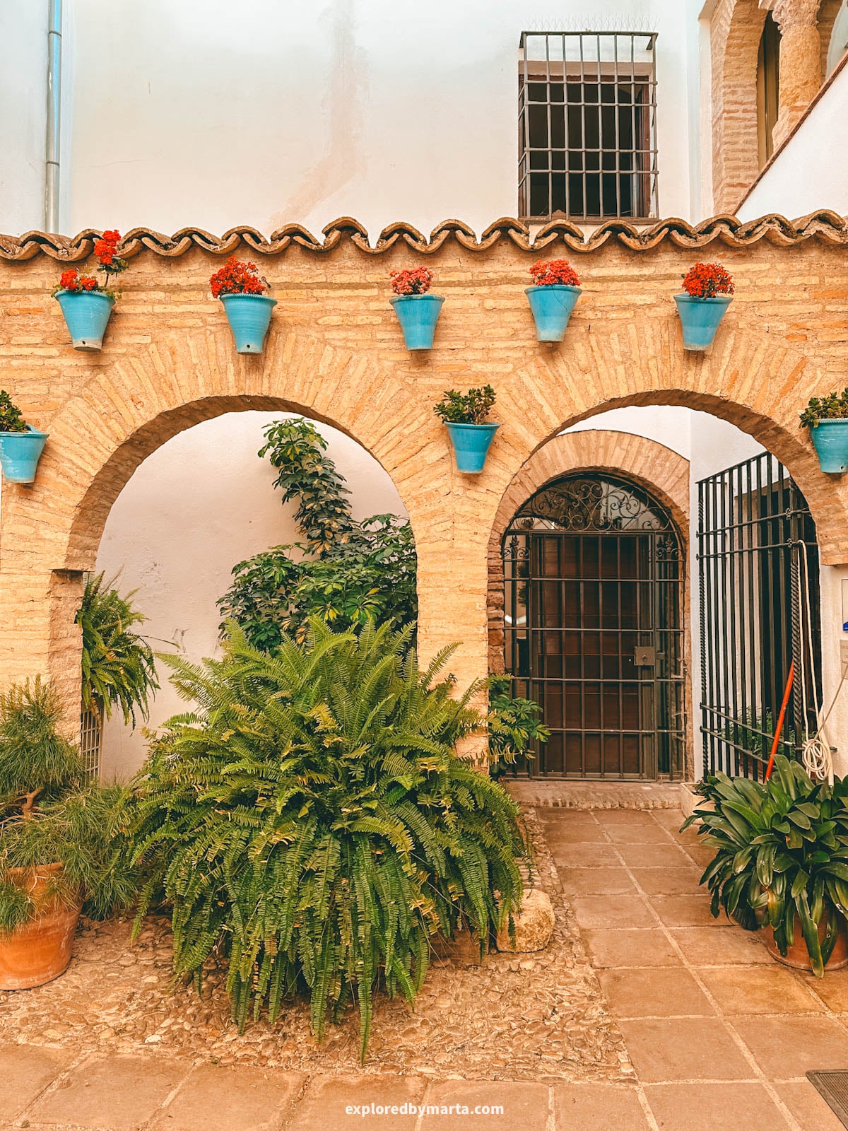 Hidden artisan square Zoco Municipal de Artesanía in Córdoba, Spain
