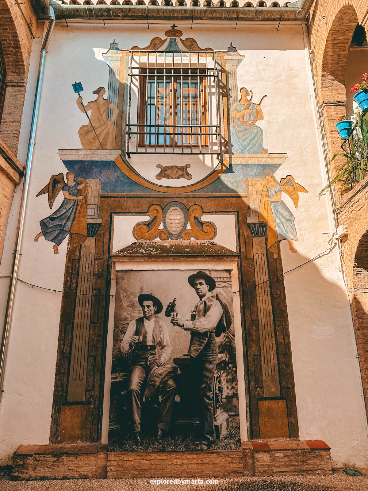 Hidden artisan square Zoco Municipal de Artesanía in Córdoba, Spain