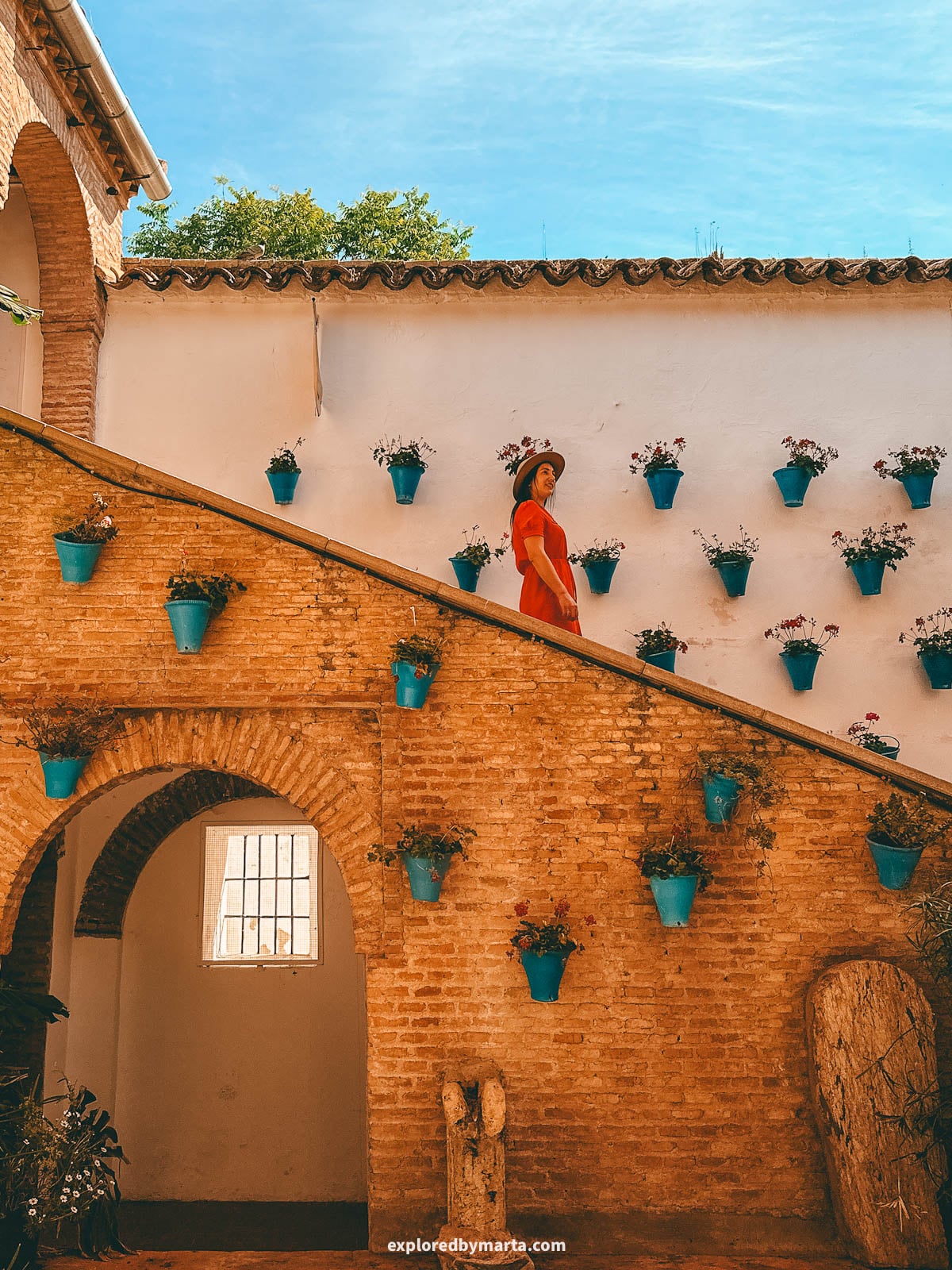 Hidden artisan square Zoco Municipal de Artesanía in Córdoba, Spain