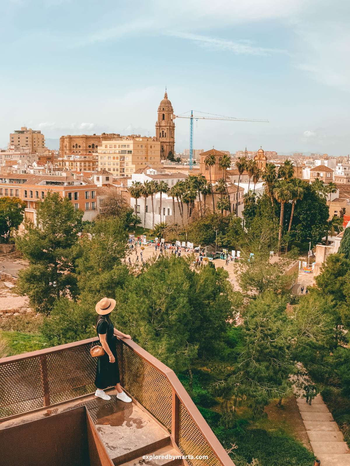 Mirador de la Alcazaba in Malaga, Spain