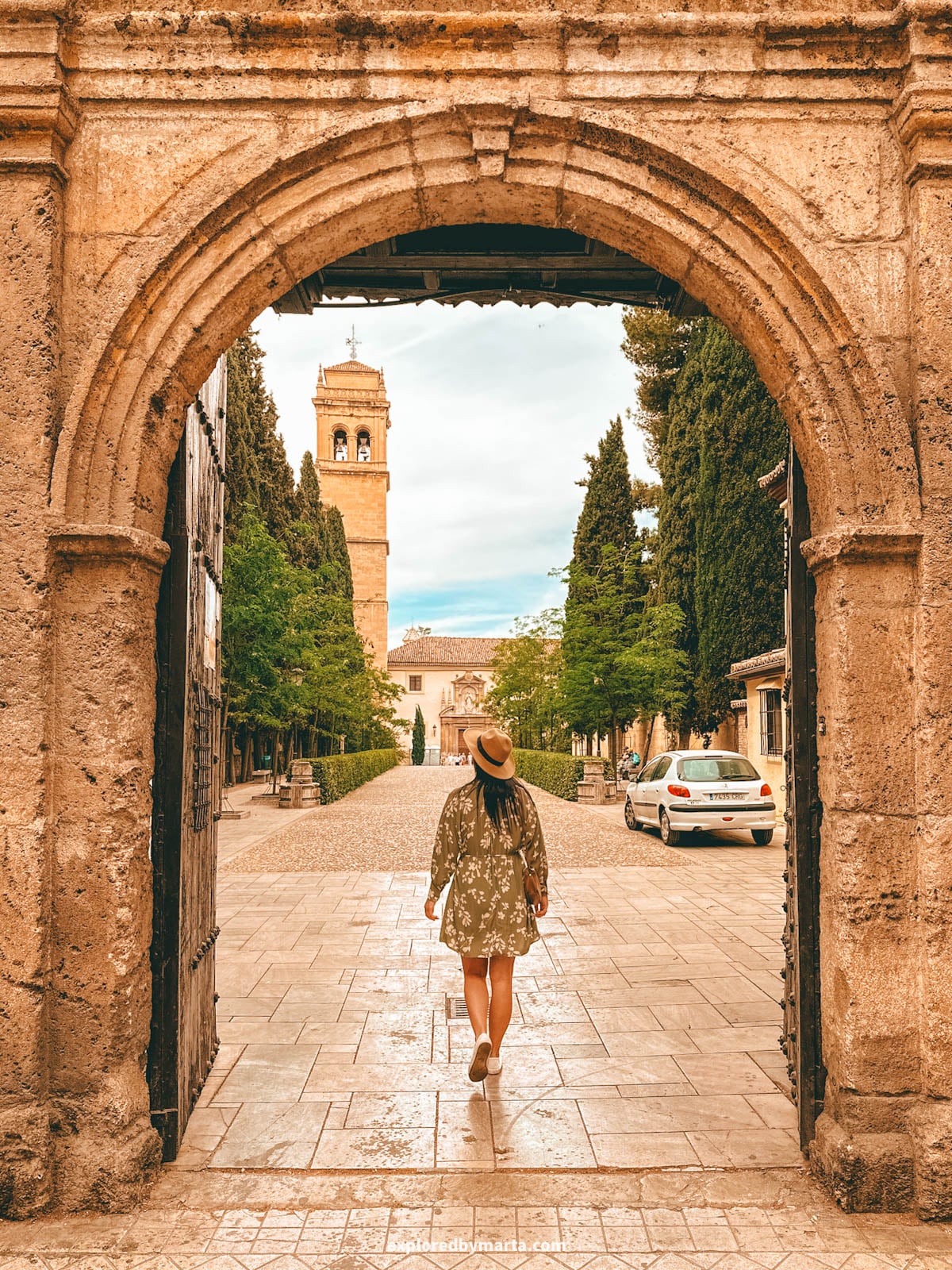 Entrance to Monasterio de San Jerónimo in Granada, Spain