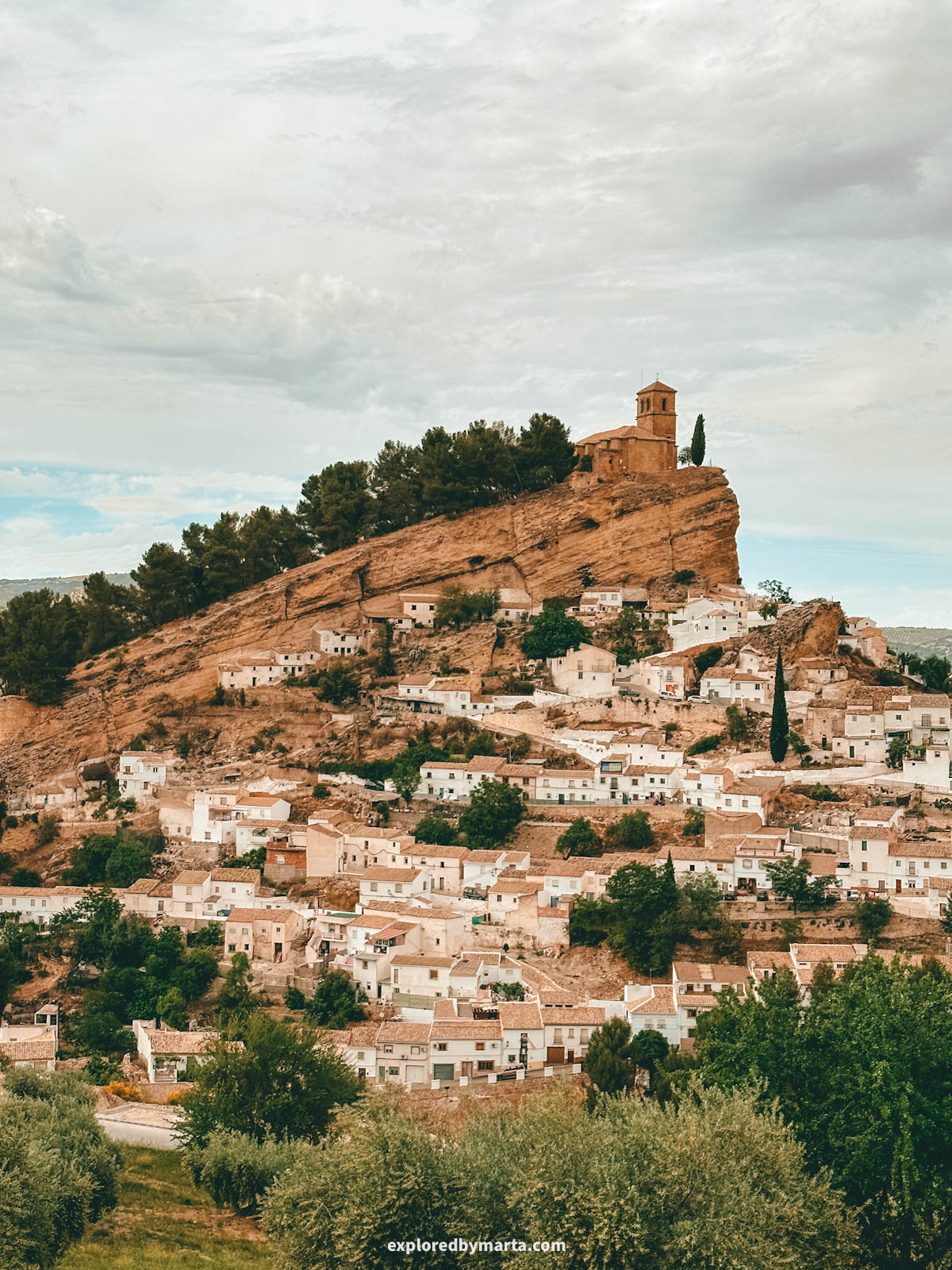 Montefrío from the National Geographic viewpoint in Spain