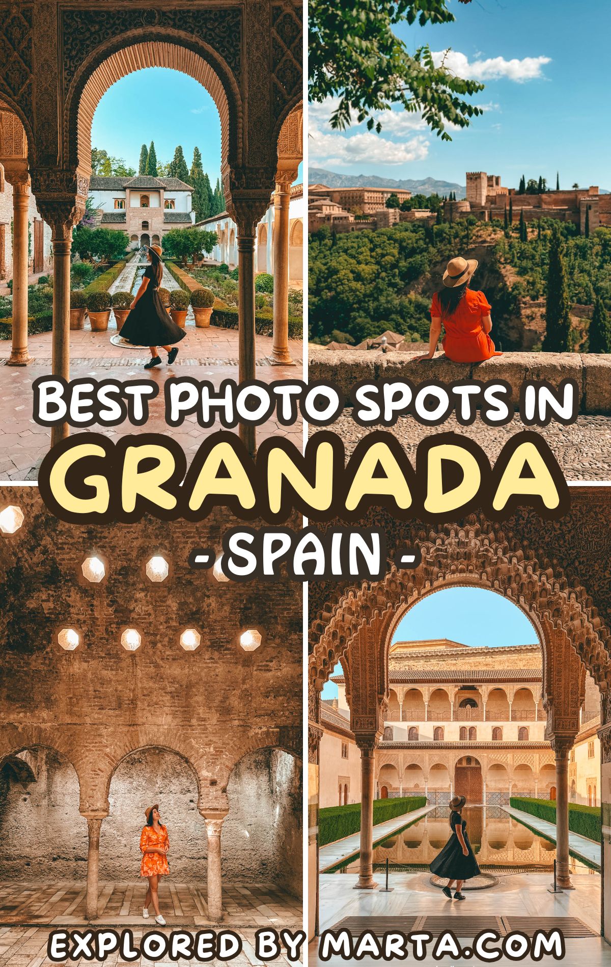 Most amazing photo spots in Granada, Spain