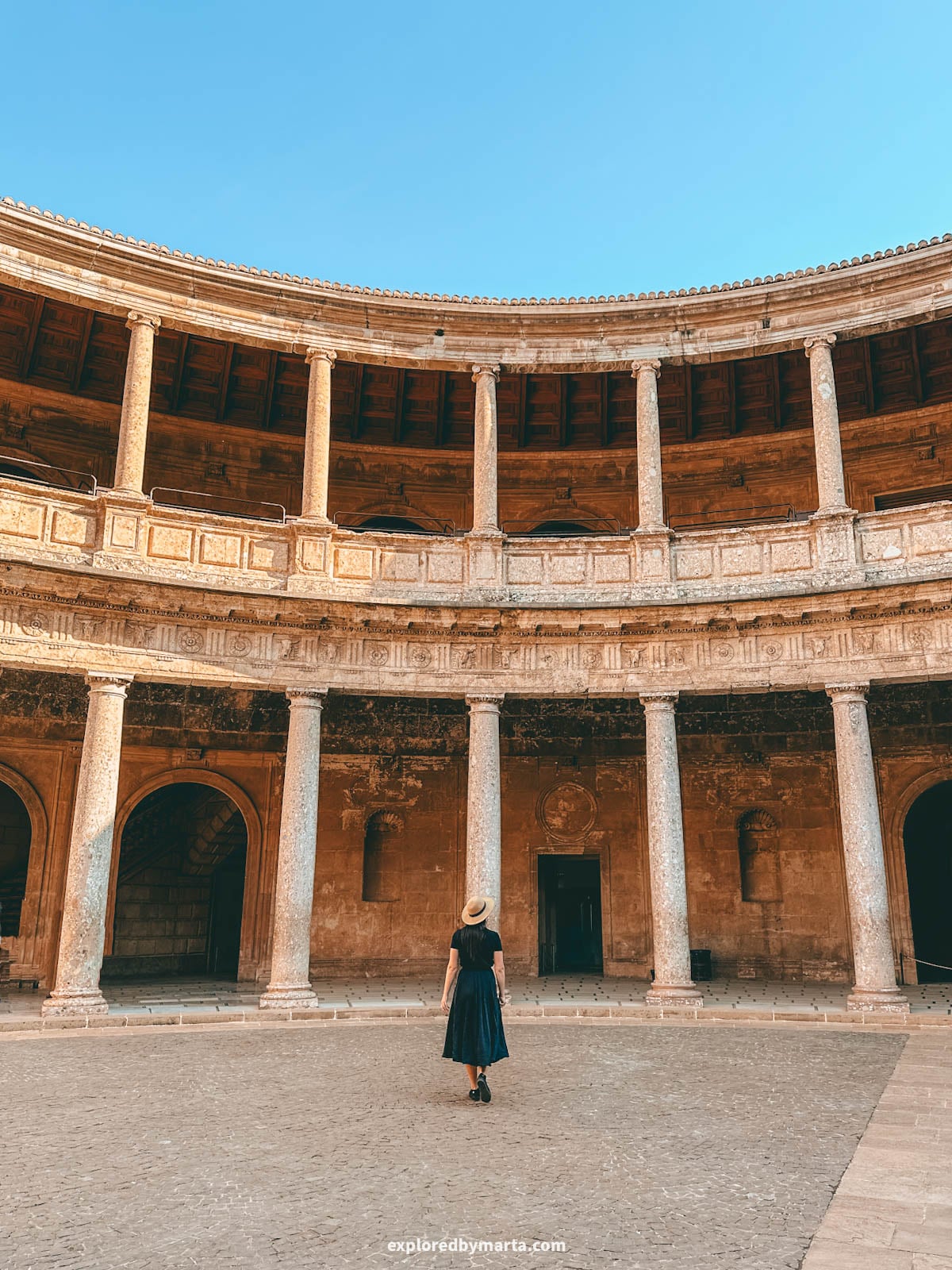 Palace of Charles V or Palacio de Carlos V in the Alhambra, Granada, Spain