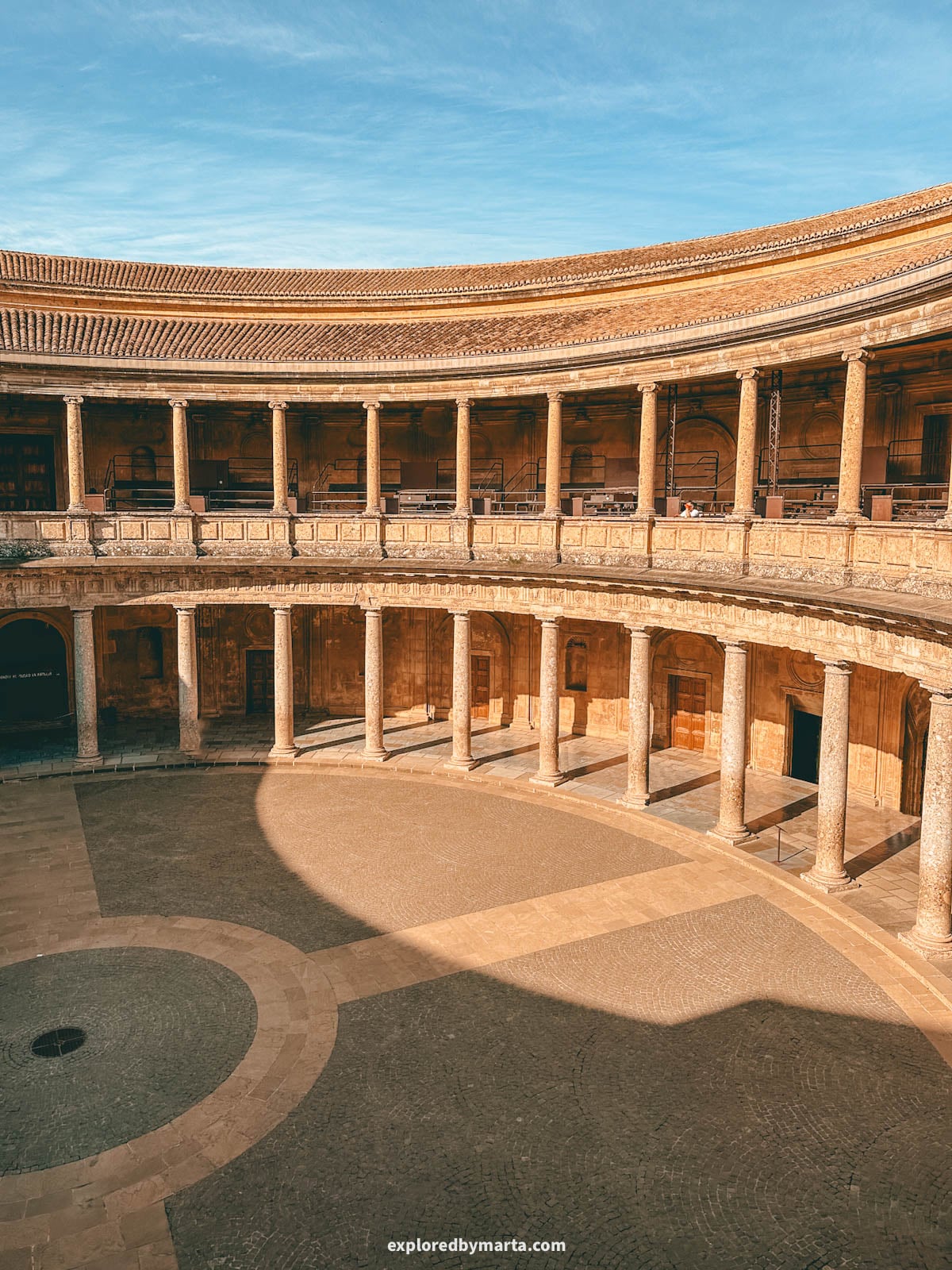 Palace of Charles V or Palacio de Carlos V in the Alhambra, Granada, Spain