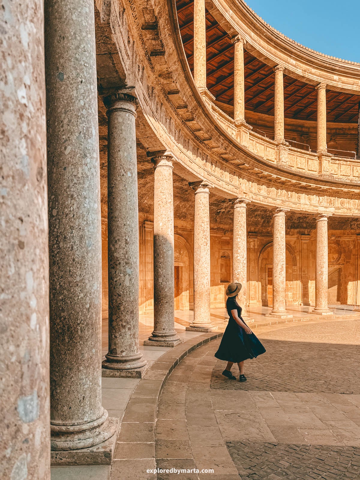 Palace of Charles V or Palacio de Carlos V in the Alhambra, Granada, Spain