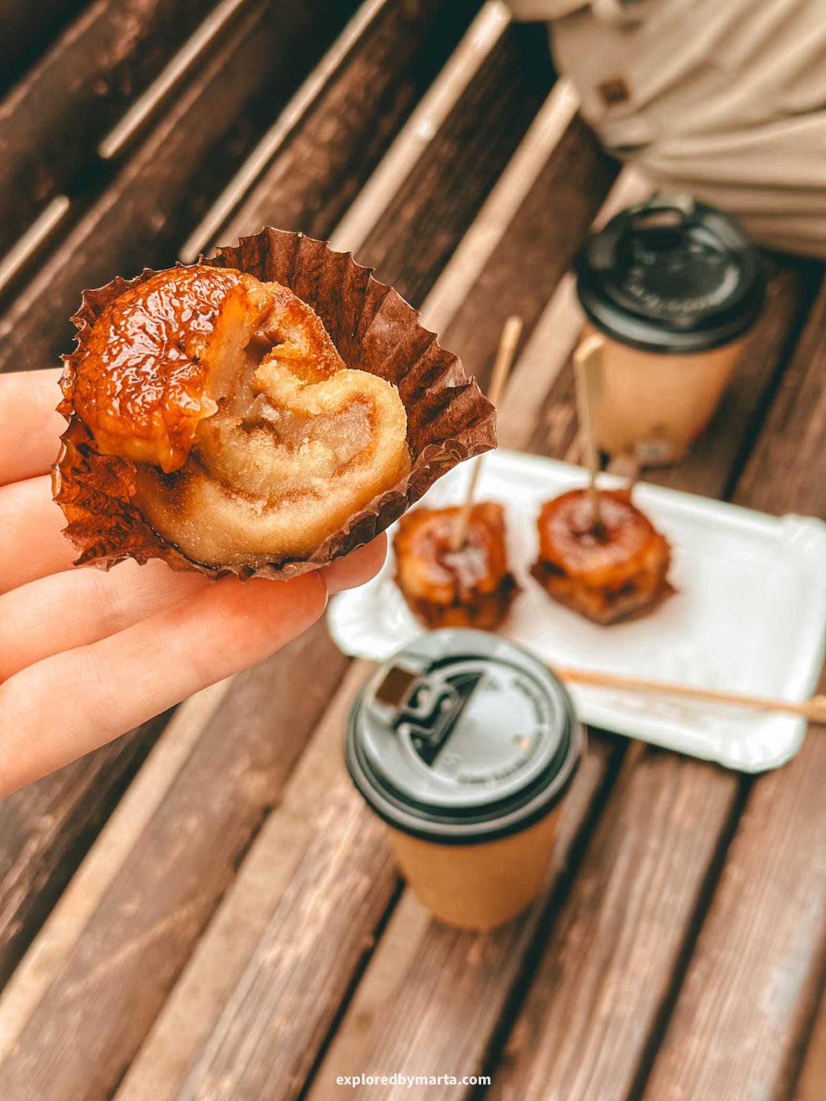 Pionono, local pastry in Granada, Spain