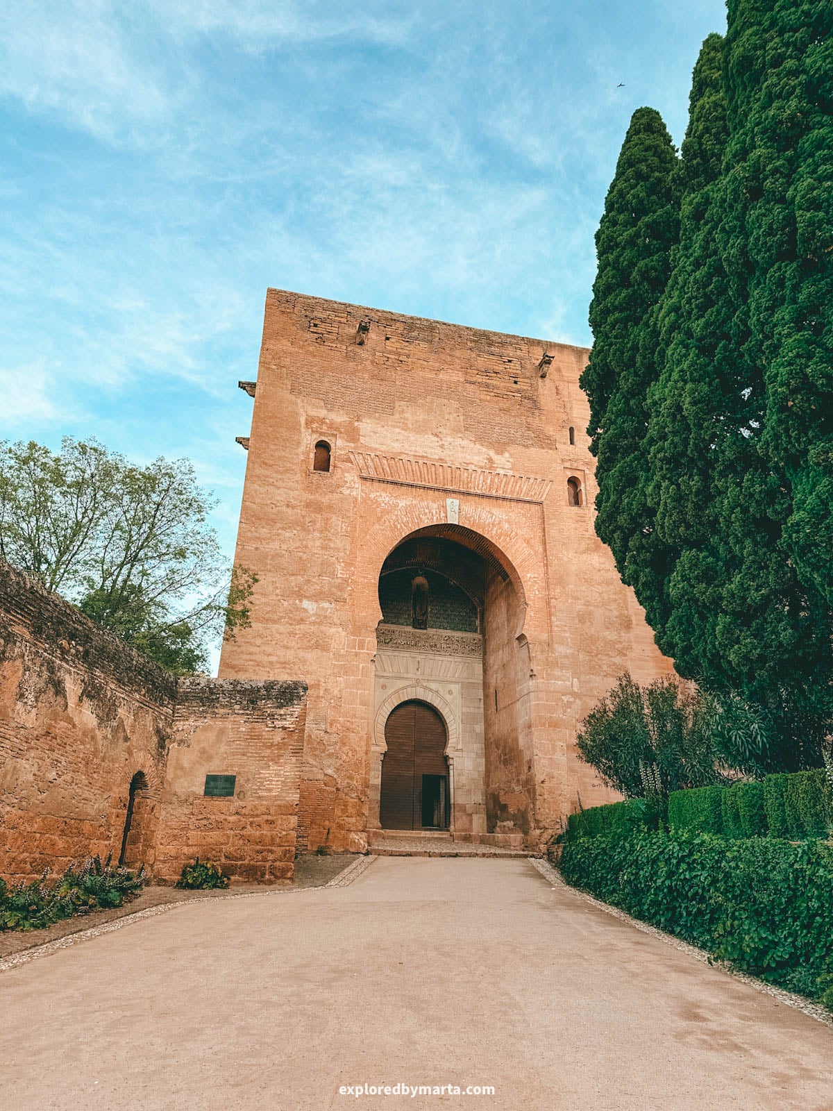 Puerta de la Justicia gate at the Alhambra, Granada, Spain