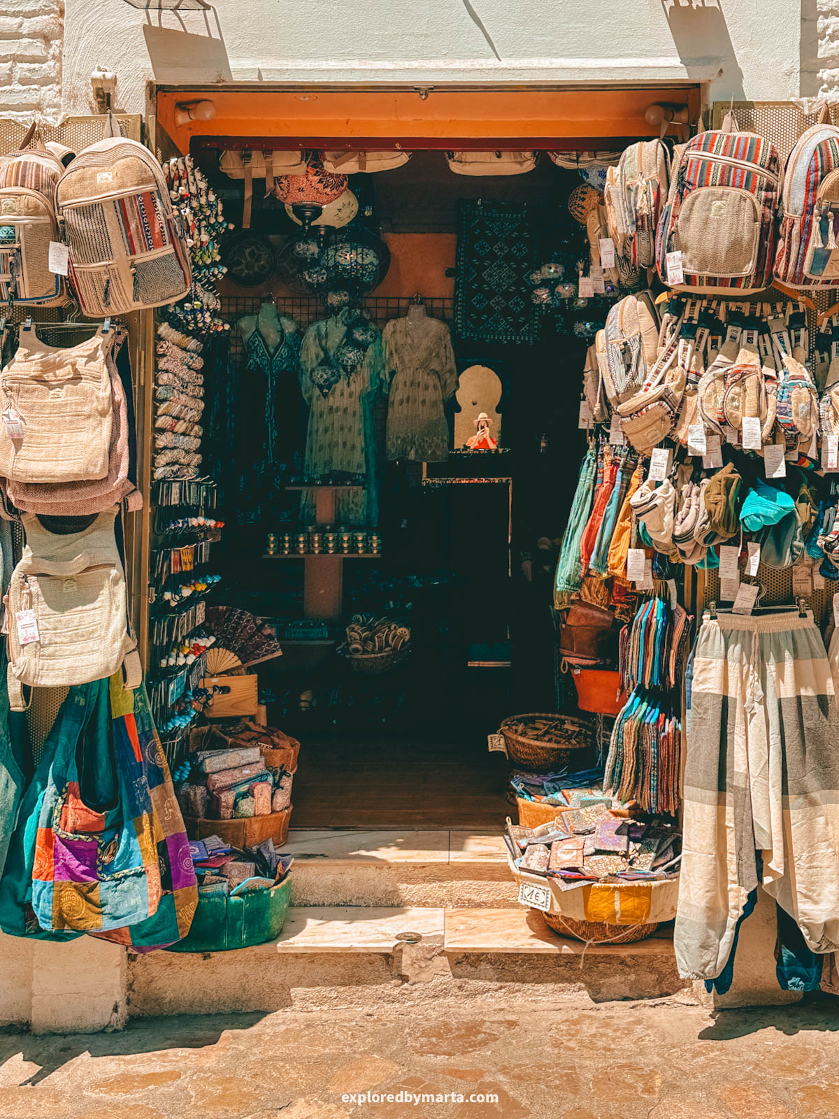 Shopping on Carrera del Darro in Granada, Spain