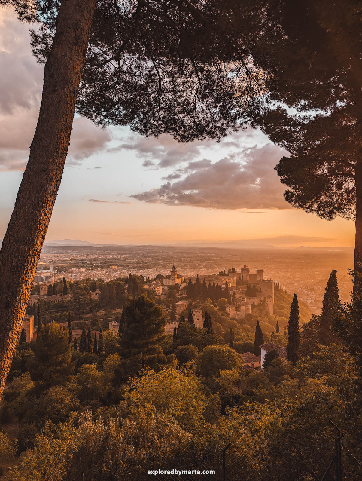 Silla del Moro, the sunset gem above the Alhambra in Granada, Spain