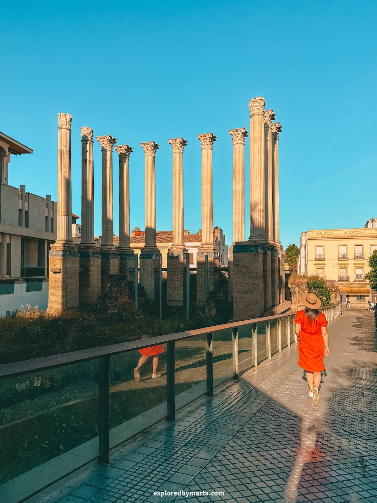 The ancient Roman Temple ruins in Córdoba, Spain