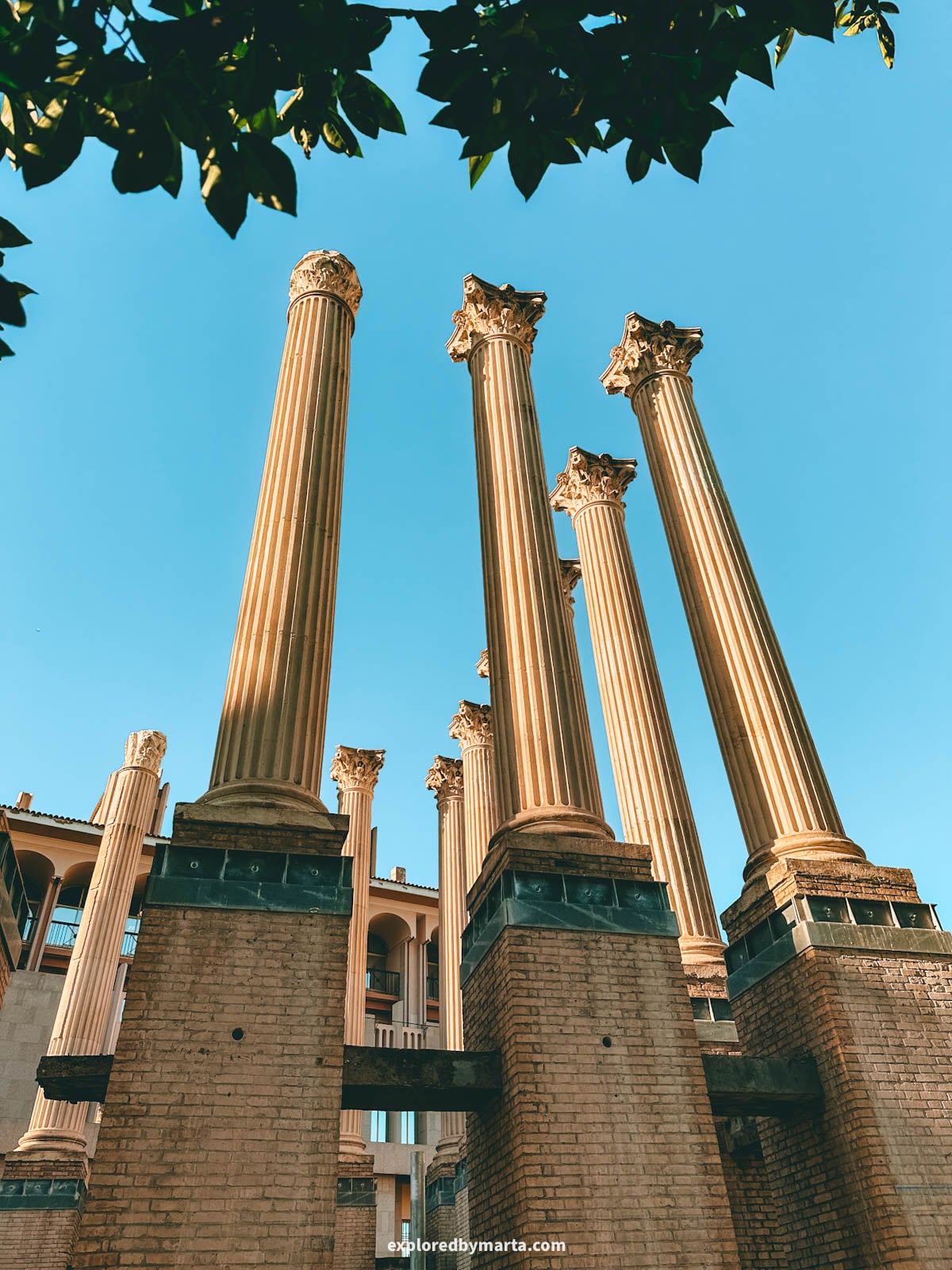 The ancient Roman Temple ruins in Córdoba, Spain