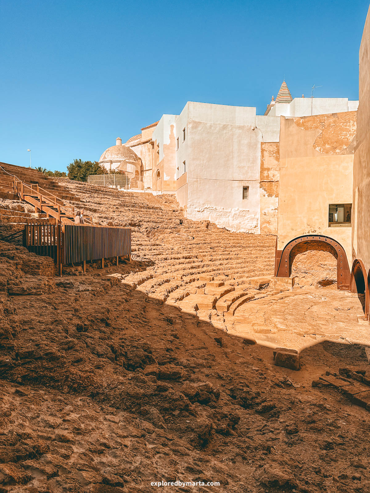The ancient Teatro Romano de Cádiz in Cádiz, Spain