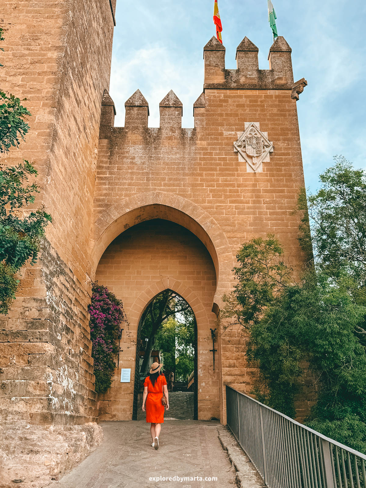 The majestic Castillo de Almodóvar del Río castle near Córdoba, Spain