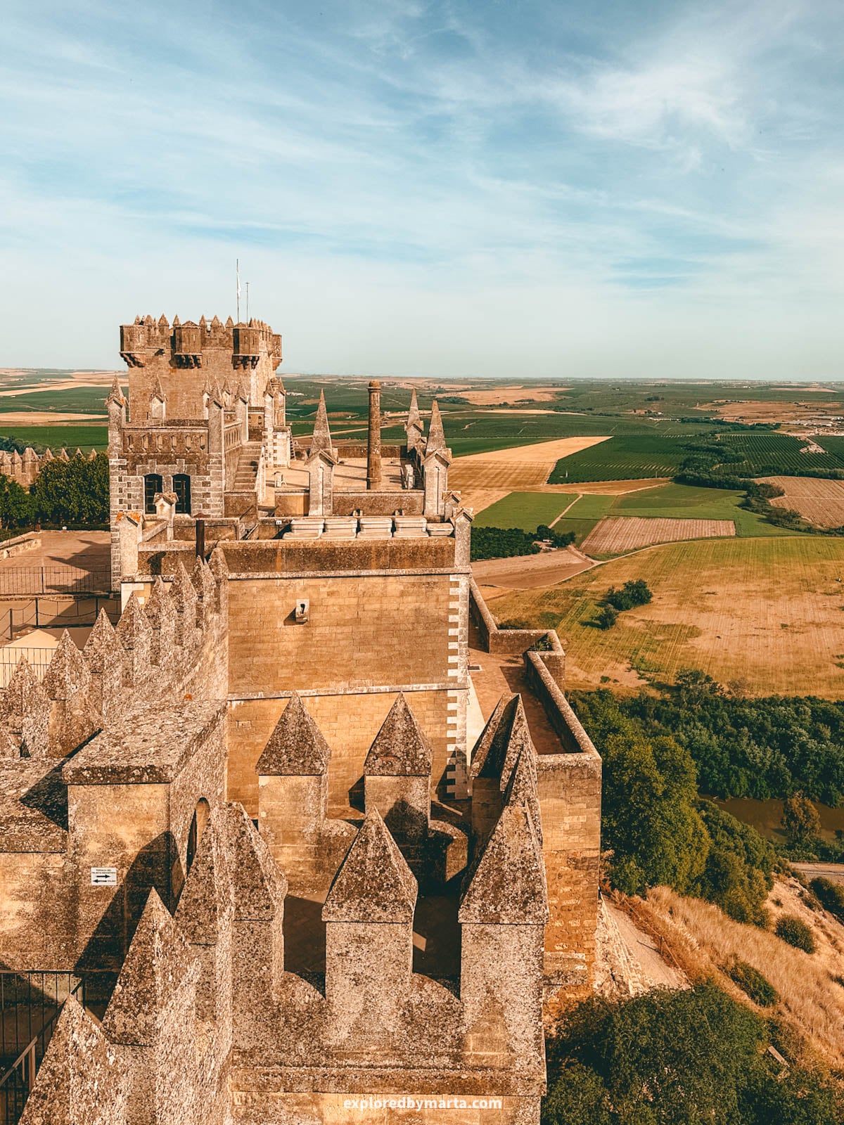 The majestic Castillo de Almodóvar del Río castle near Córdoba, Spain