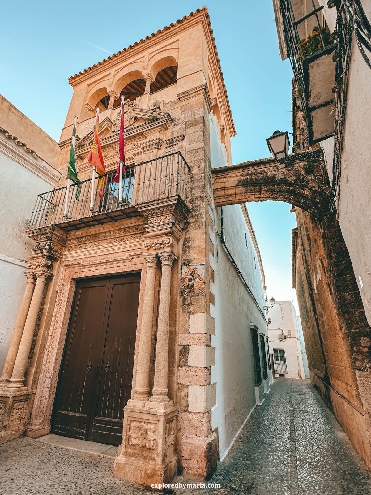 The village of Arcos de la Frontera in Cadiz province, Spain