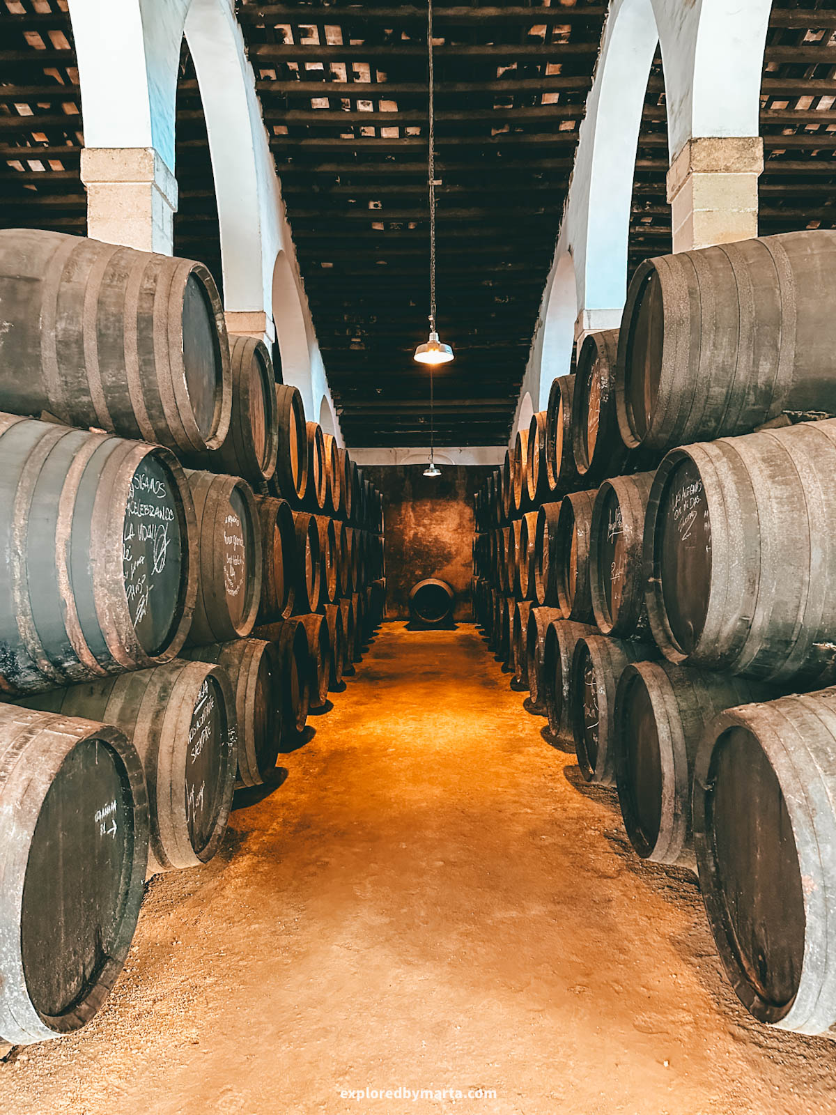 Touring Bodega Tio Pepe sherry bodega and doing sherry tasting in Jerez de la Frontera, Spain