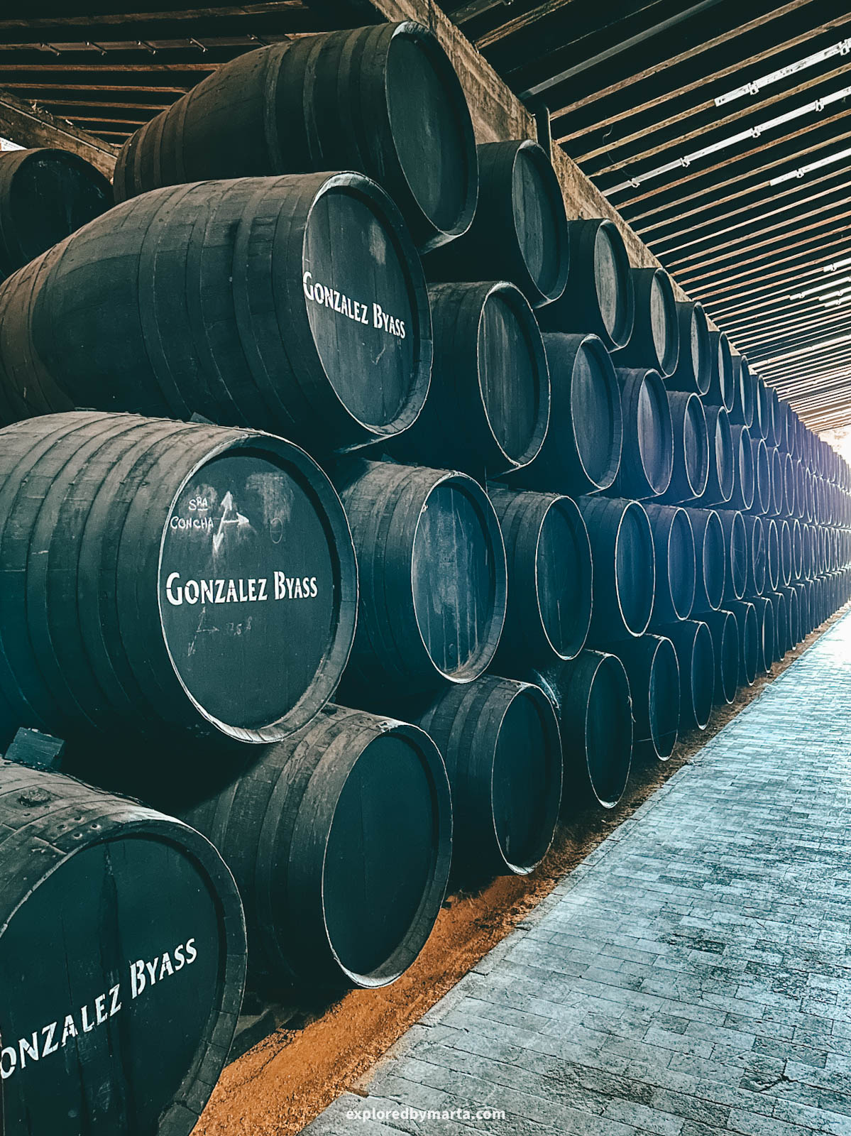 Touring Bodega Tio Pepe sherry bodega and doing sherry tasting in Jerez de la Frontera, Spain