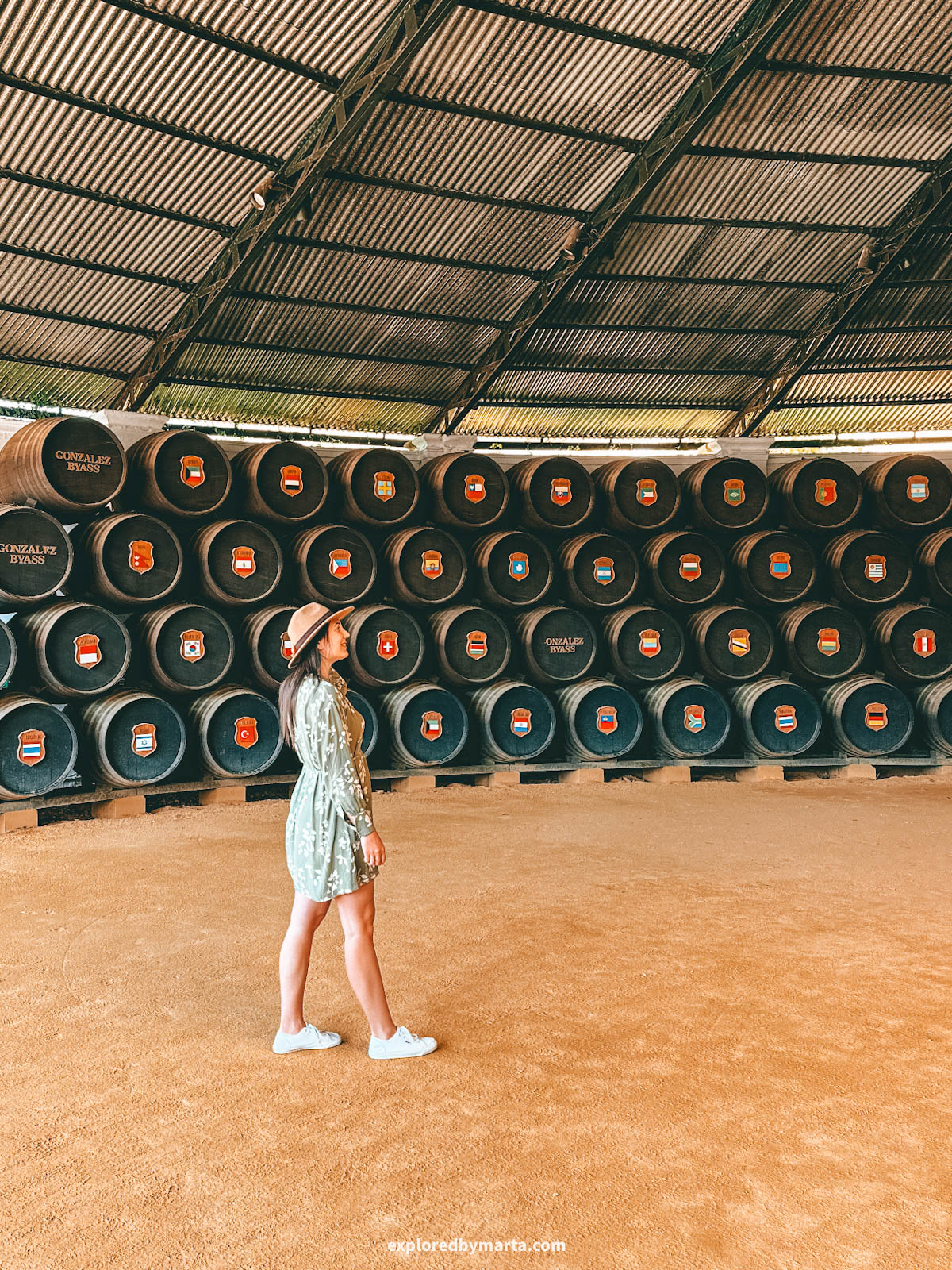 Touring Bodega Tio Pepe sherry bodega and doing sherry tasting in Jerez de la Frontera, Spain