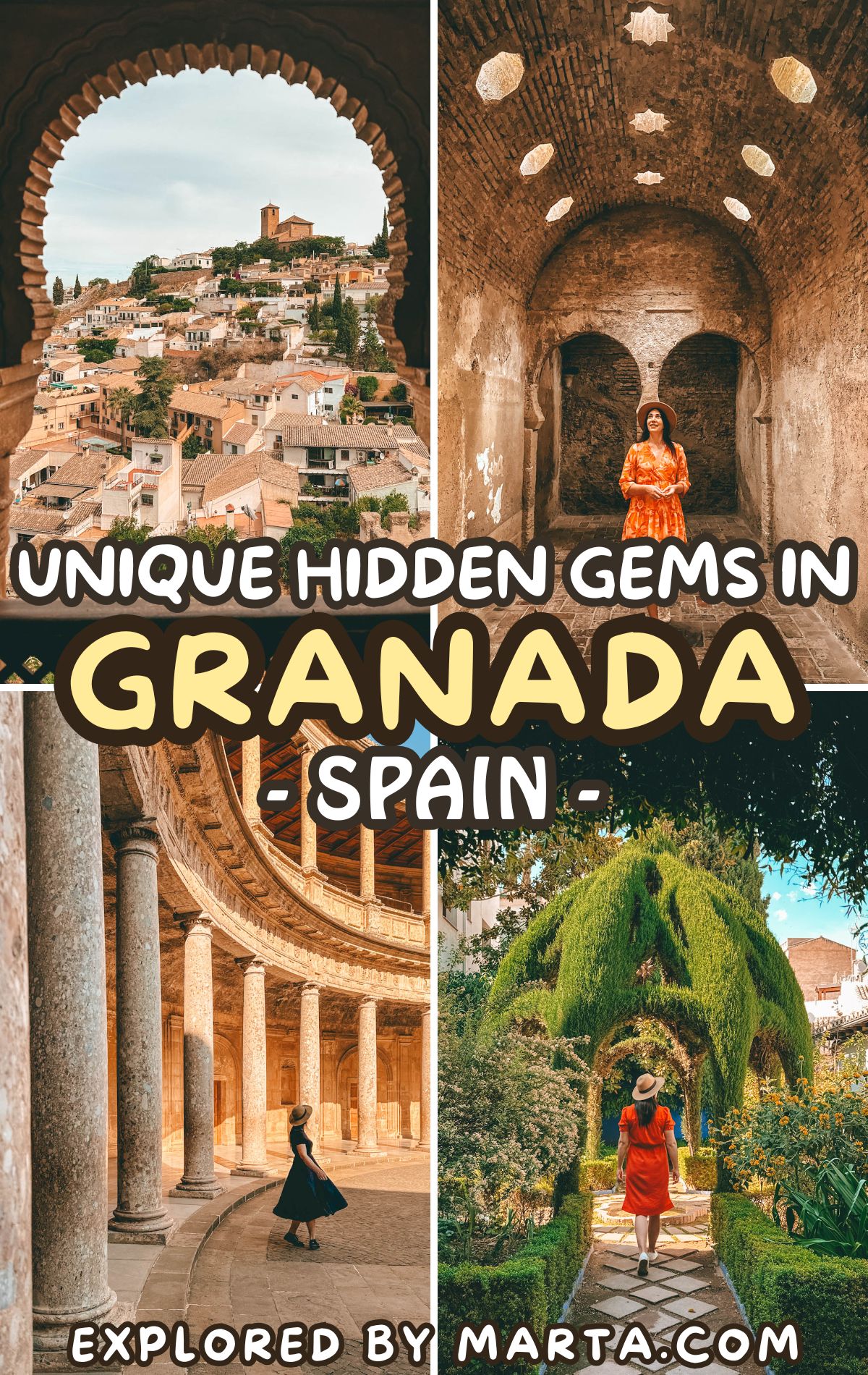 Unique places and hidden gems in Granada in Spain