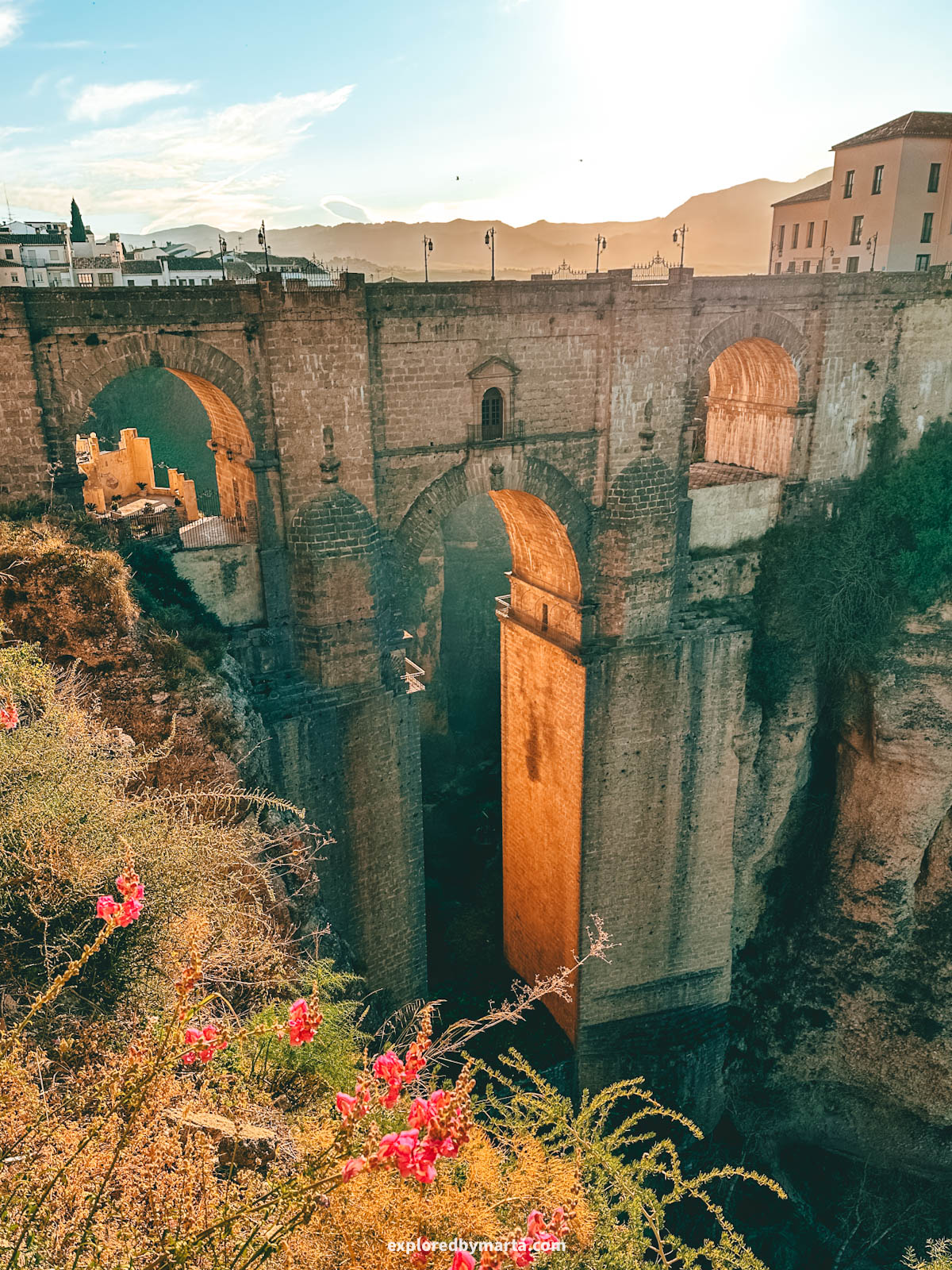View of Puente Nuevo Bridge in Ronda seen from Paseo de Kazunori Yamauchi