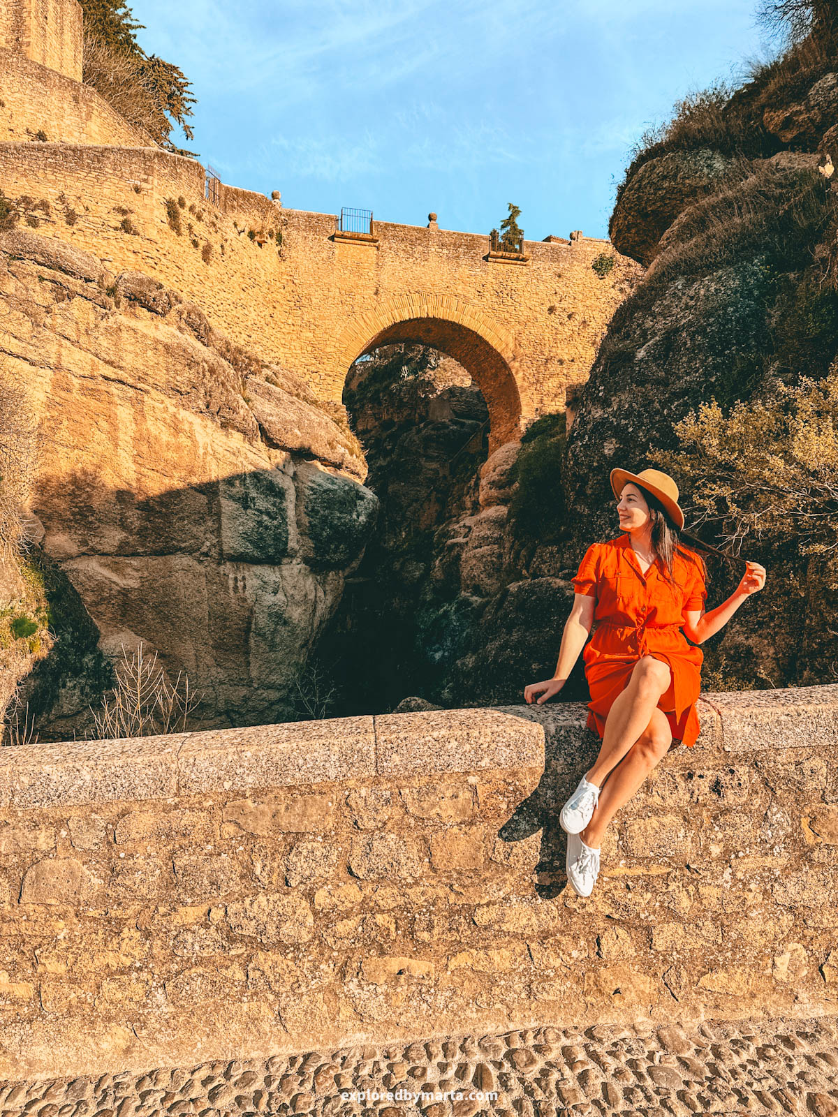 View of Puente Viejo in Ronda, Spain