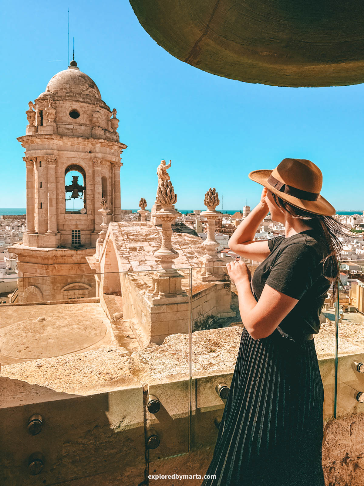 Visiting Catedral de Cádiz and climbing the bell tower in Cádiz, Spain