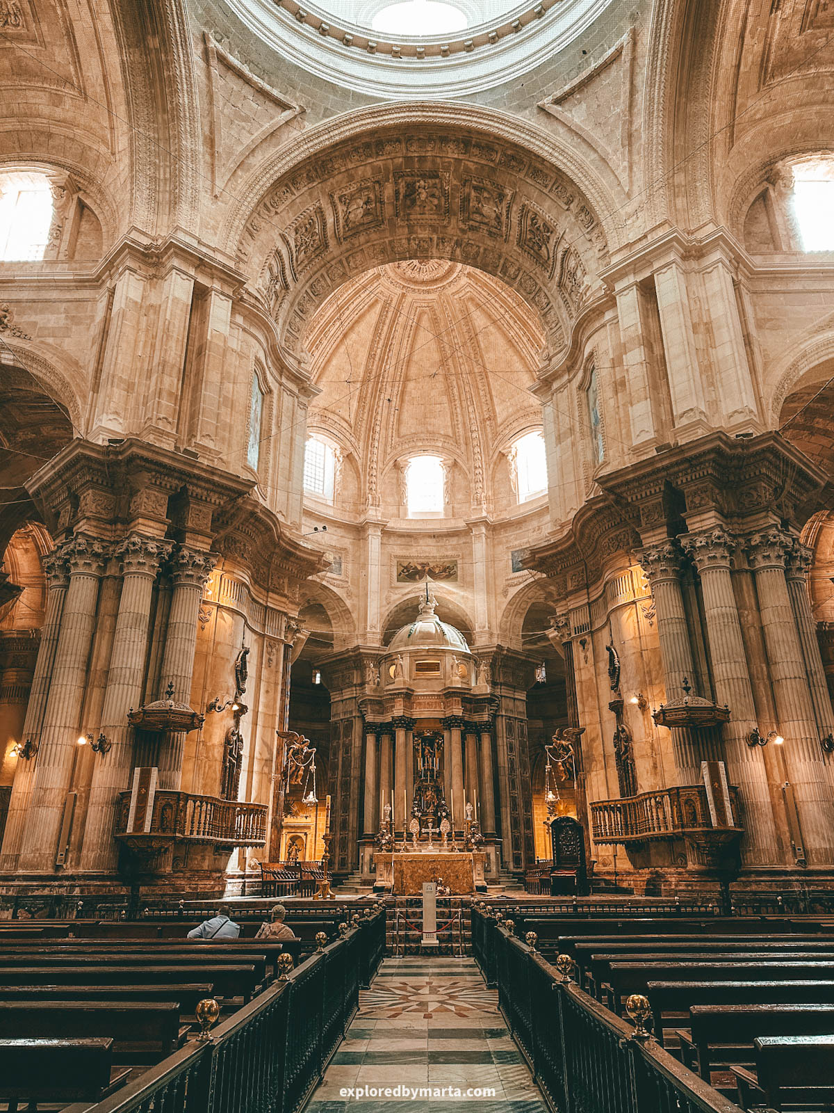 Visiting Catedral de Cádiz and climbing the bell tower in Cádiz, Spain
