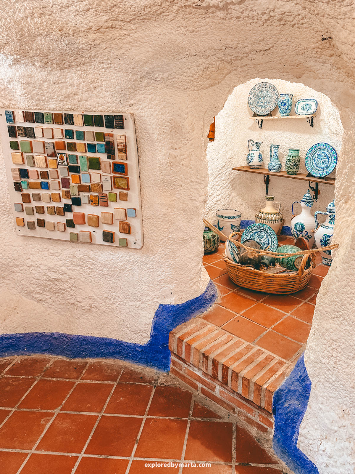 Ceramics workshop inside Museo Cuevas del Sacromonte in Granada, Spain