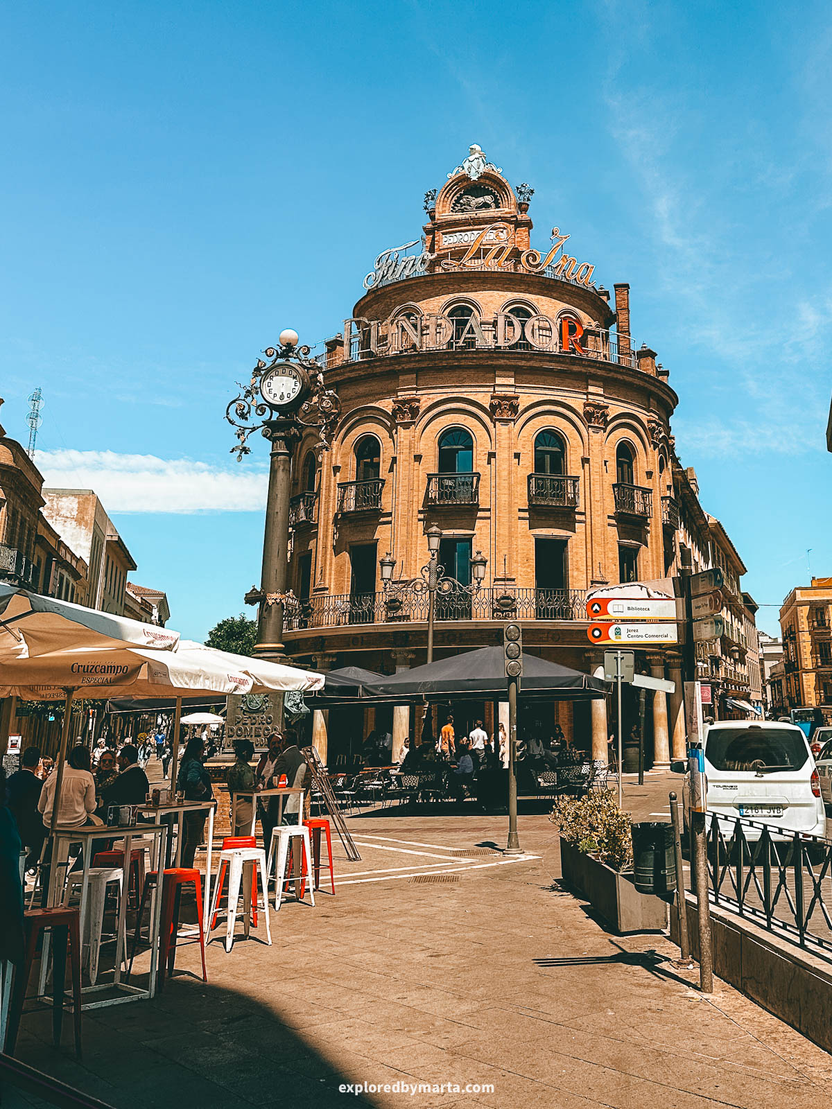 Wandering around the old town in Jerez de la Frontera, Spain